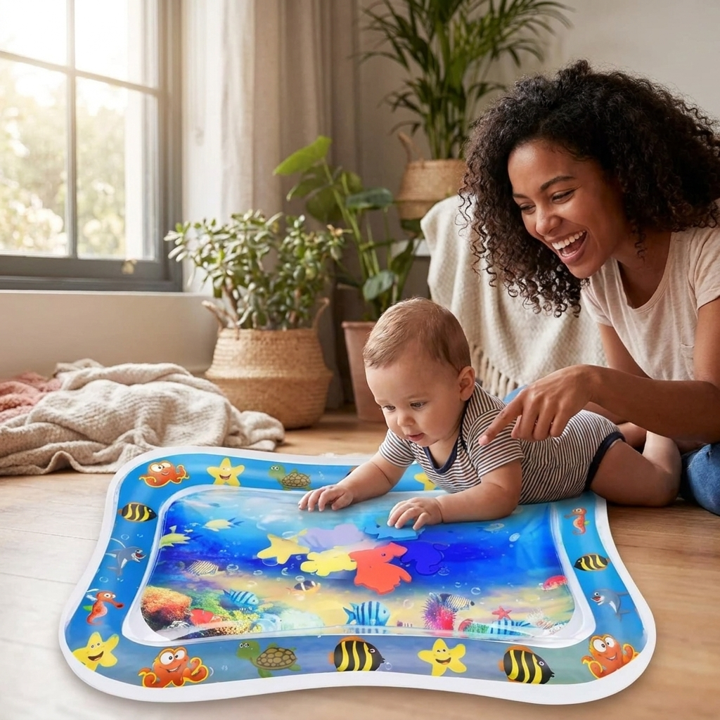 Mamá y bebé jugando juntos