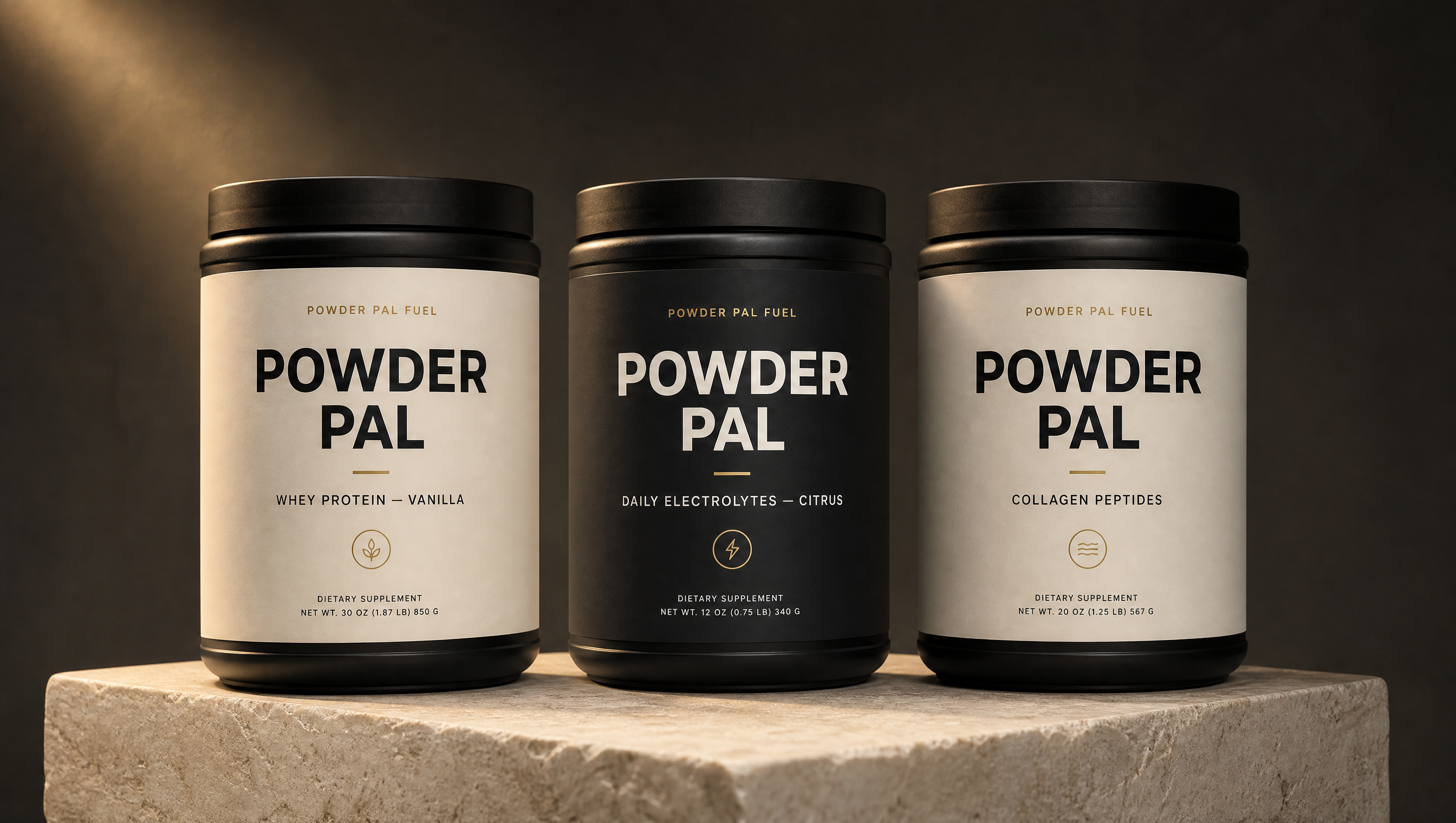 Powder Pal Fuel supplement line concept