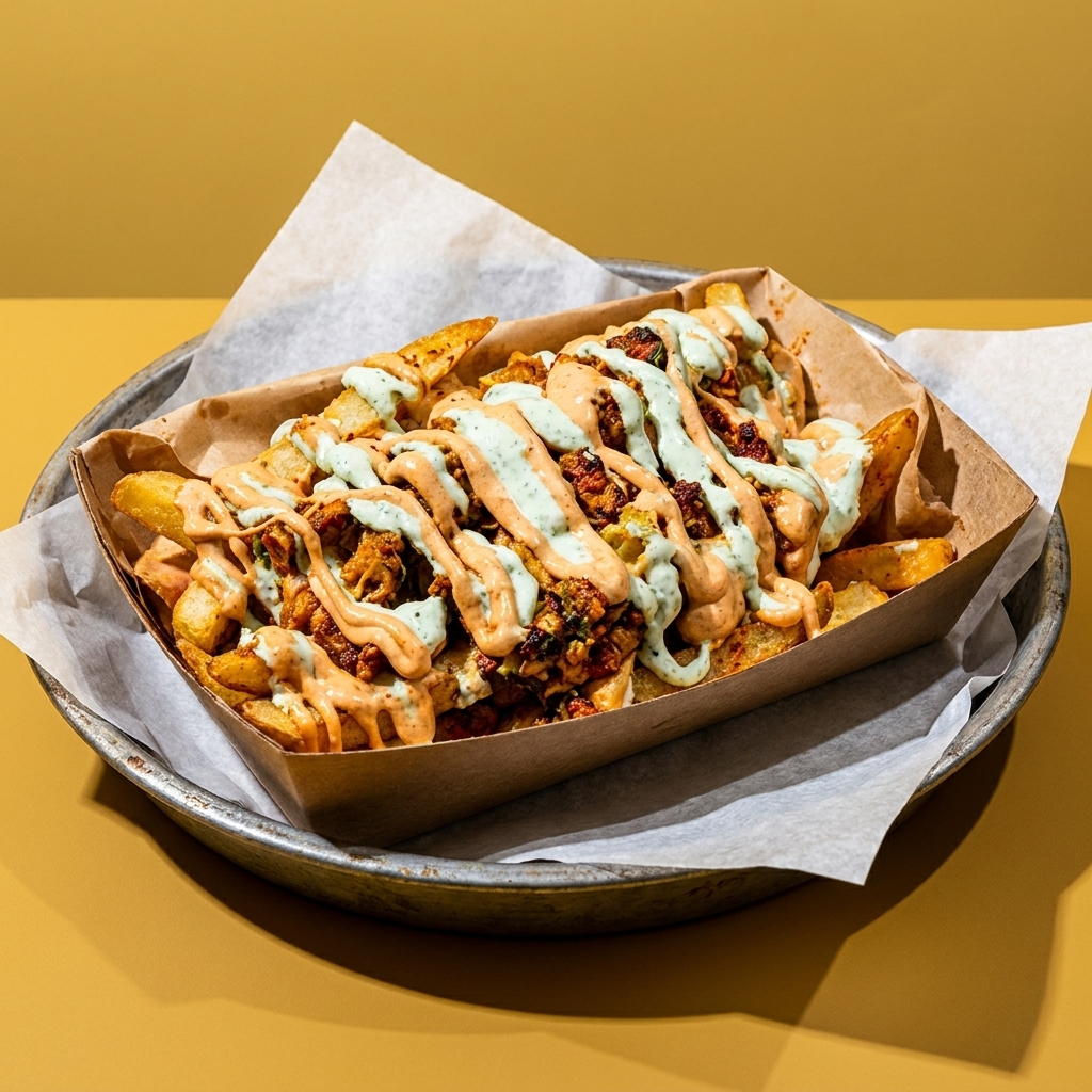 Loaded Chicken Masala Fries