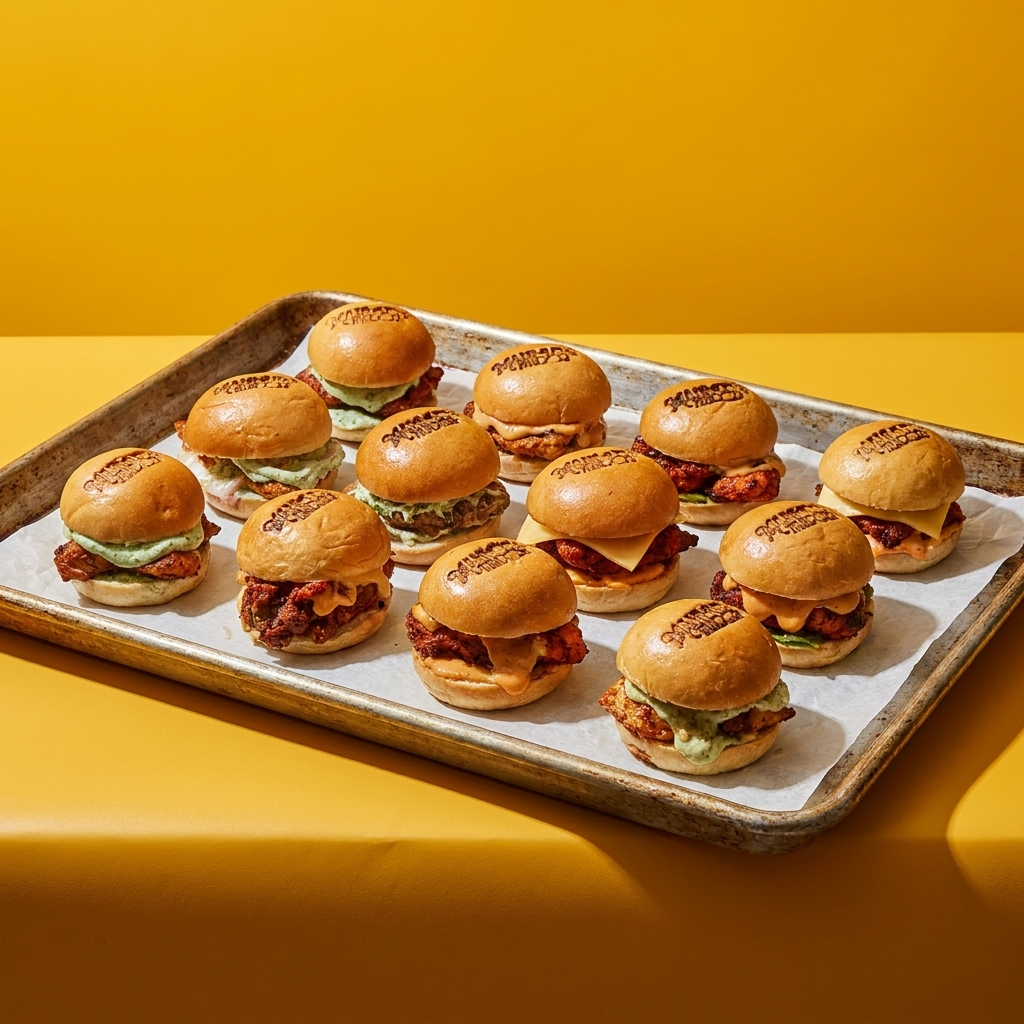 Tandoori Mini Burger Sliders