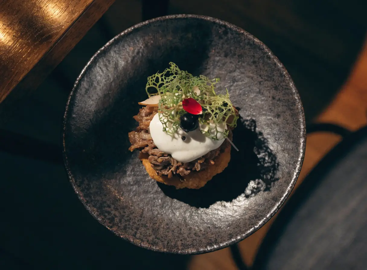 A plated dish