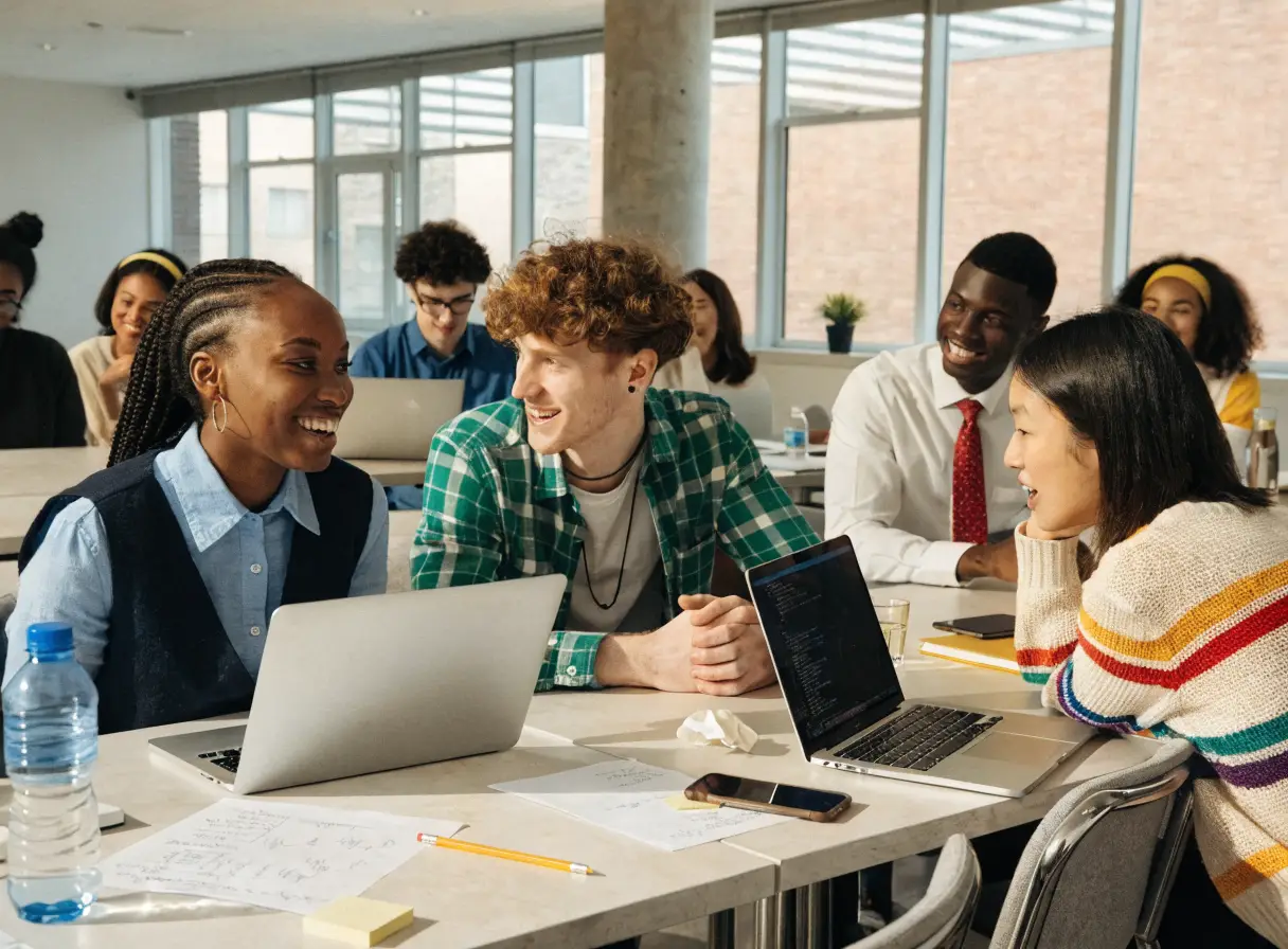 Students learning