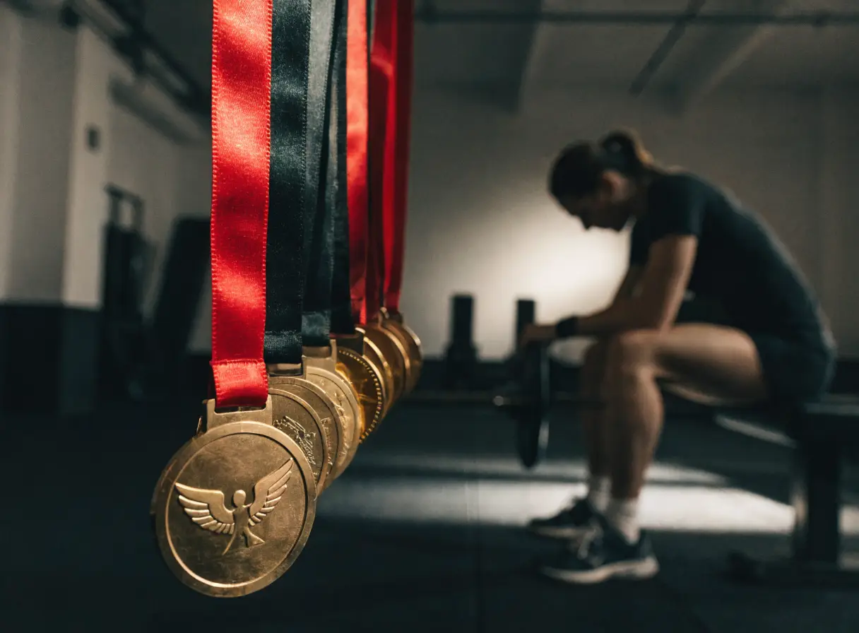 Gym medals and achievement