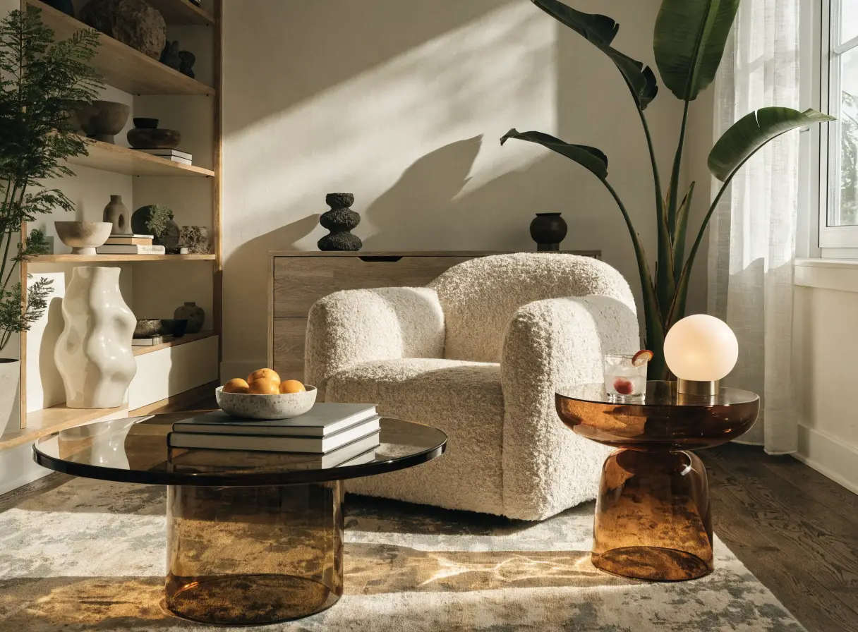 Styled living room