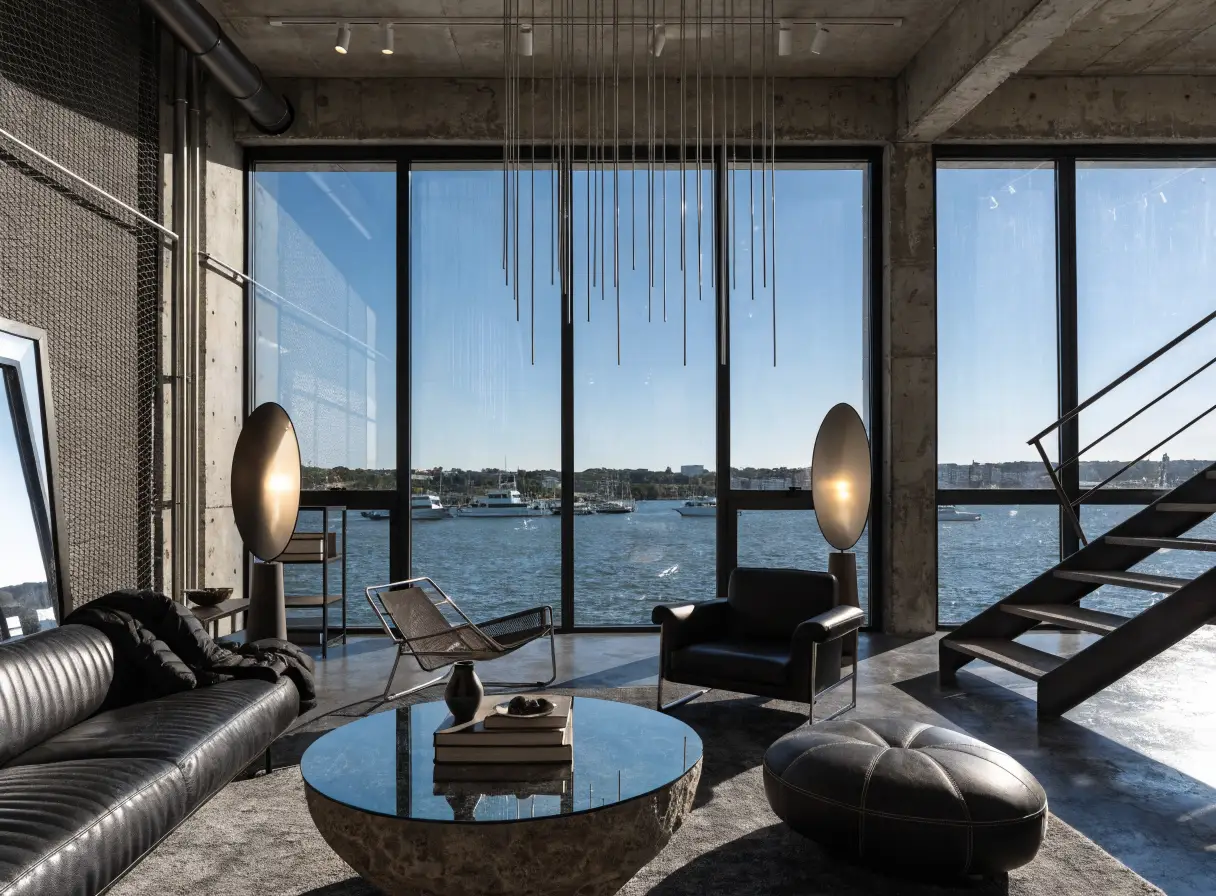 Harbour-view industrial loft