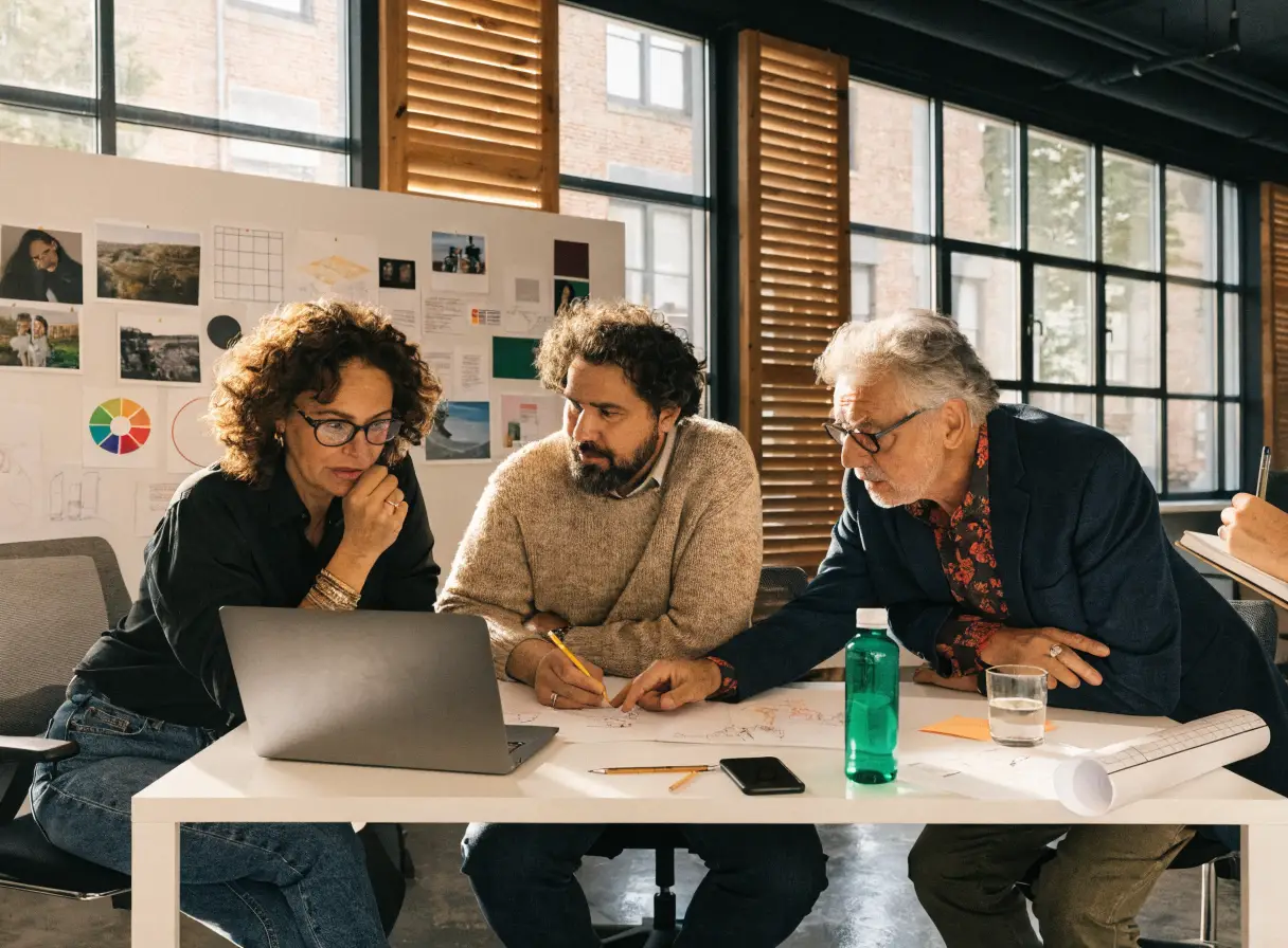 A team at work