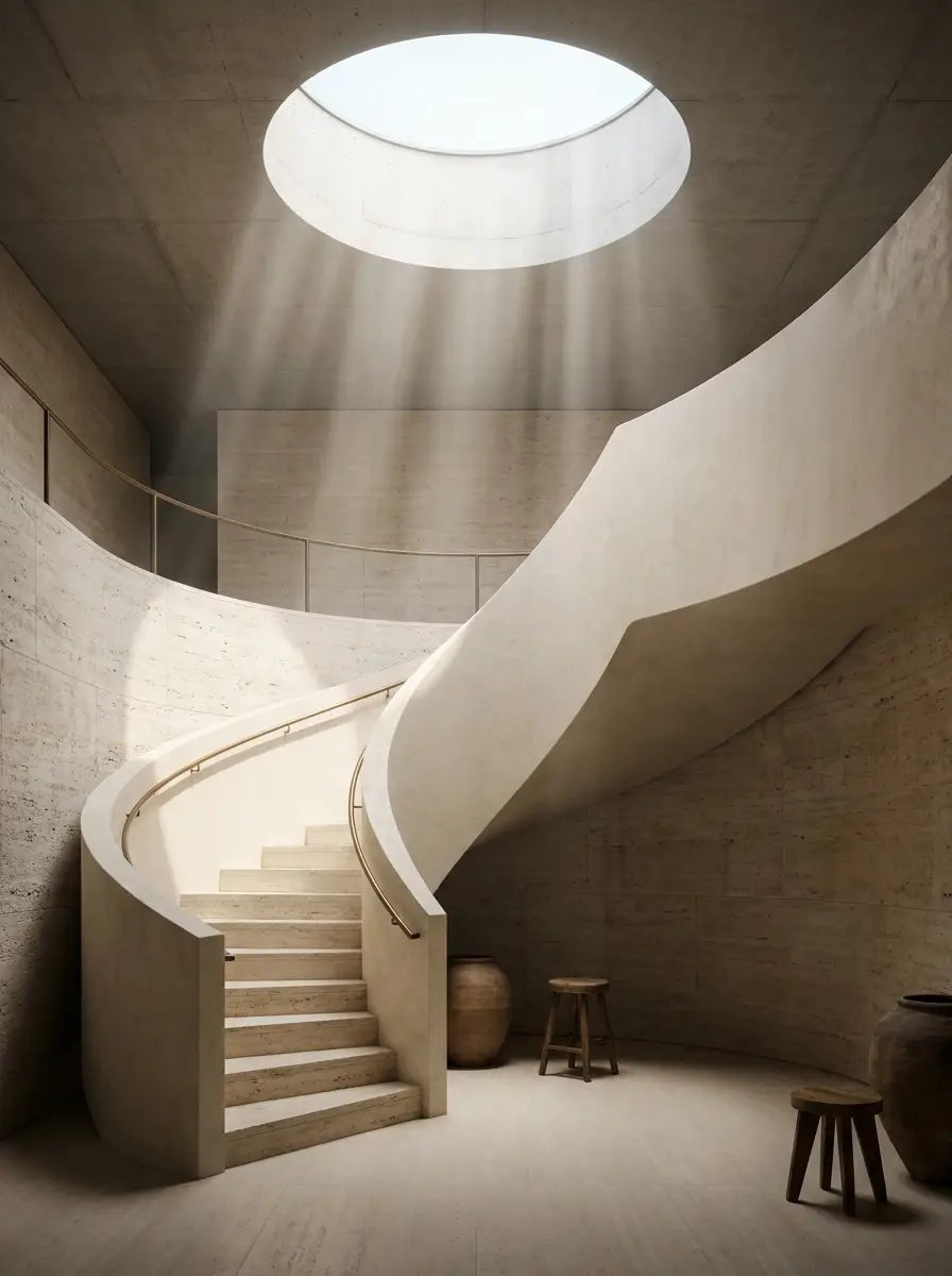Sculptural staircase
