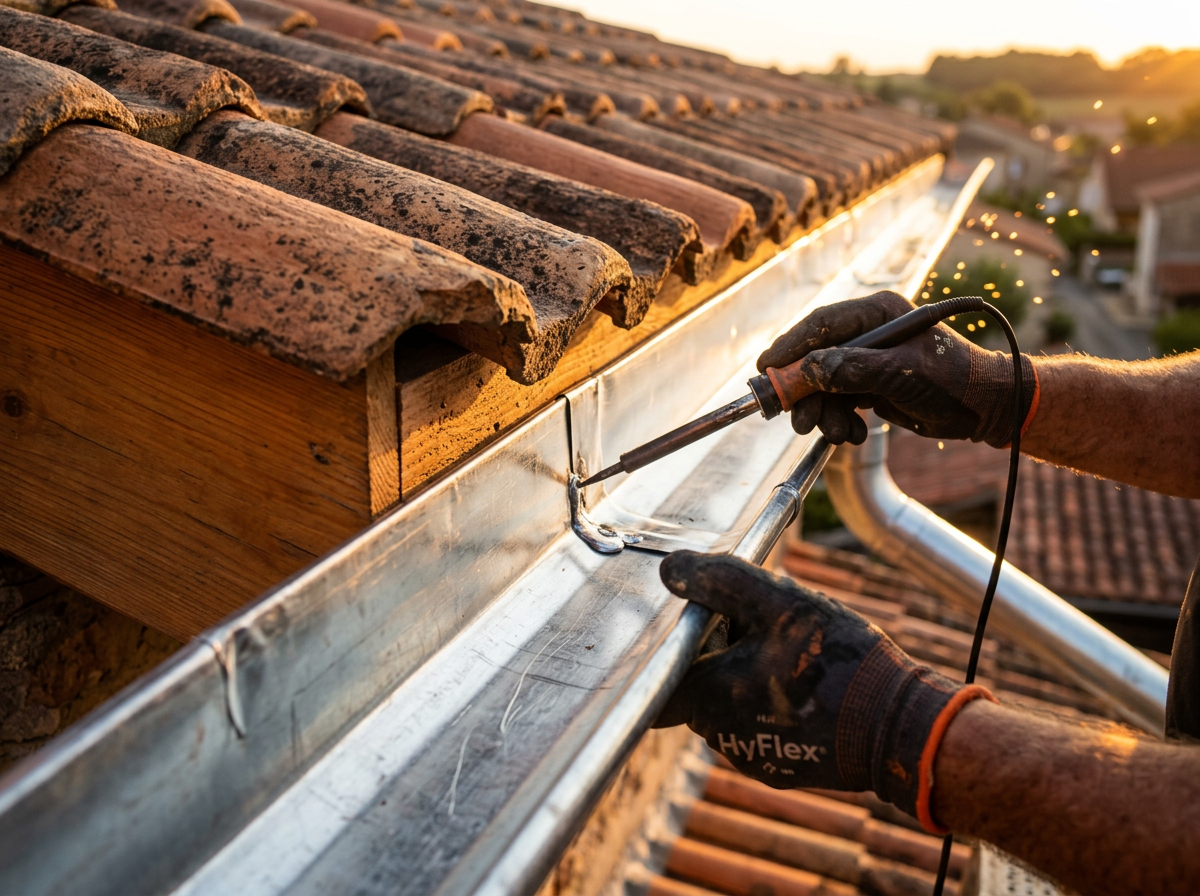 Zinguerie & gouttières — chantier réalisé en Eure-et-Loir