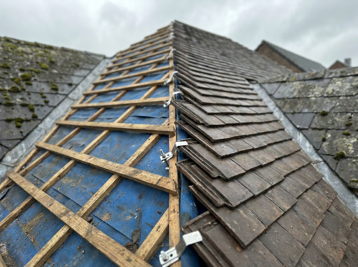 Dakwerken & dakrenovatie — detail van de uitvoering
