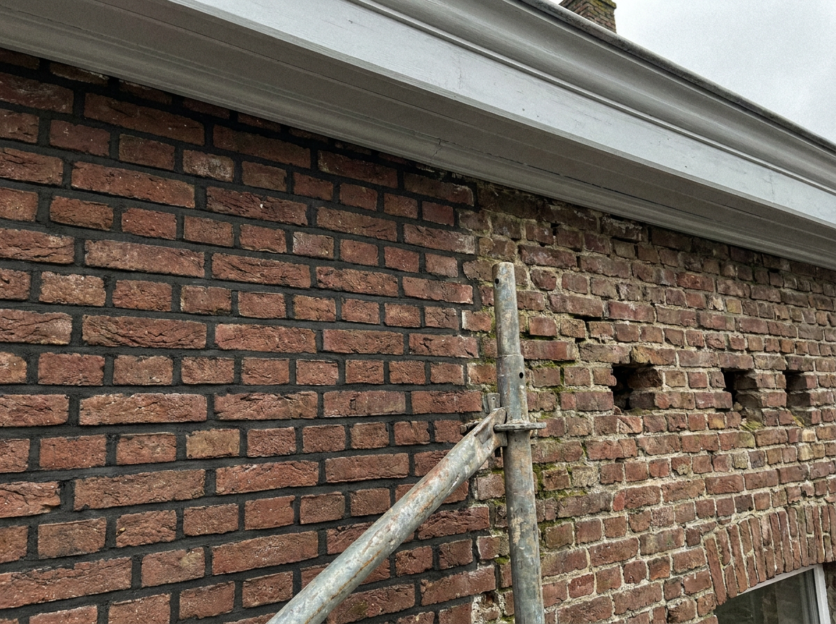 Facade renovation & cleaning — workmanship detail
