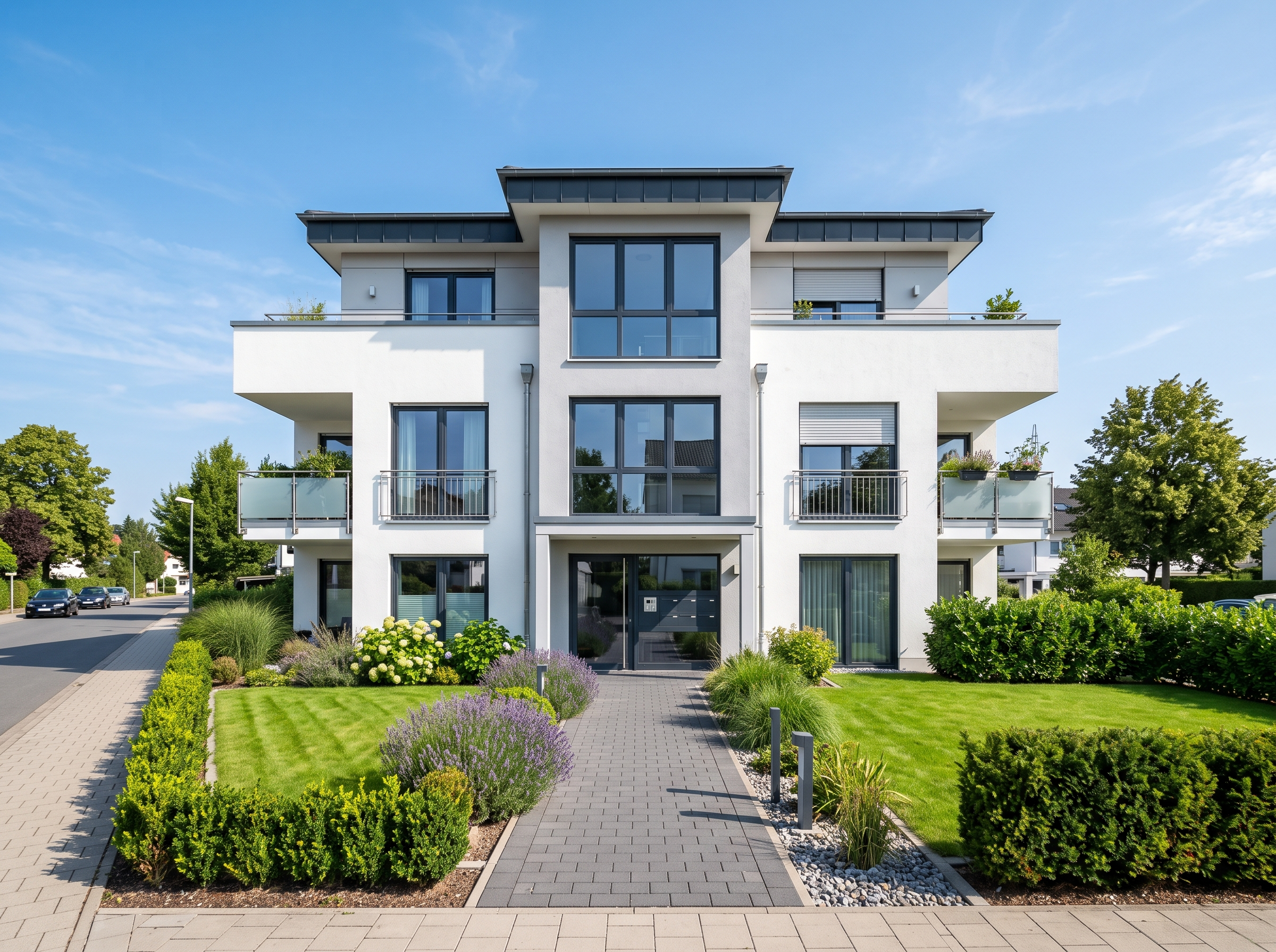 Gepflegtes Mehrfamilienhaus – Hausmeisterservice von BONA Safe & Clean