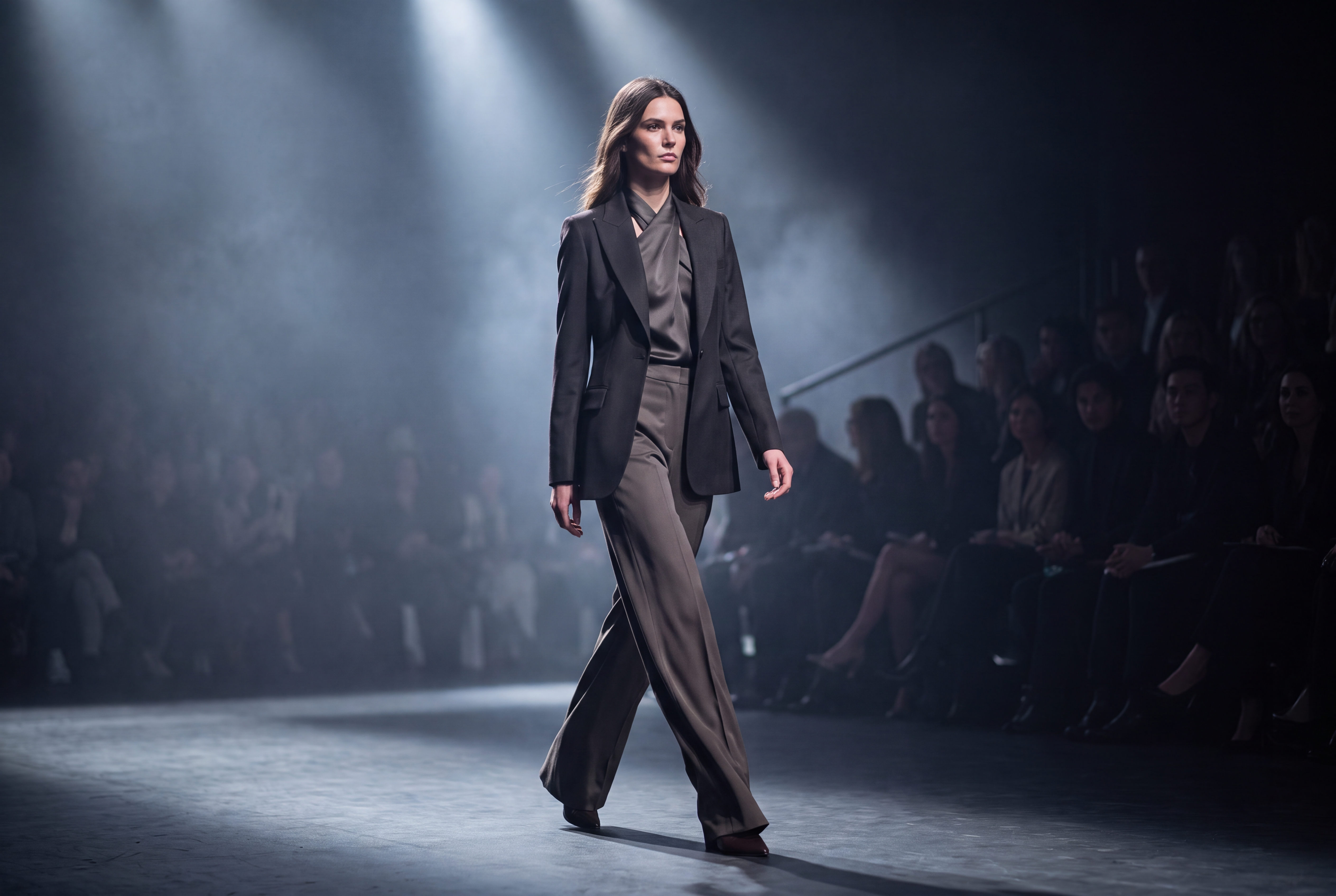 Fashion runway campaign generated by VortexAI