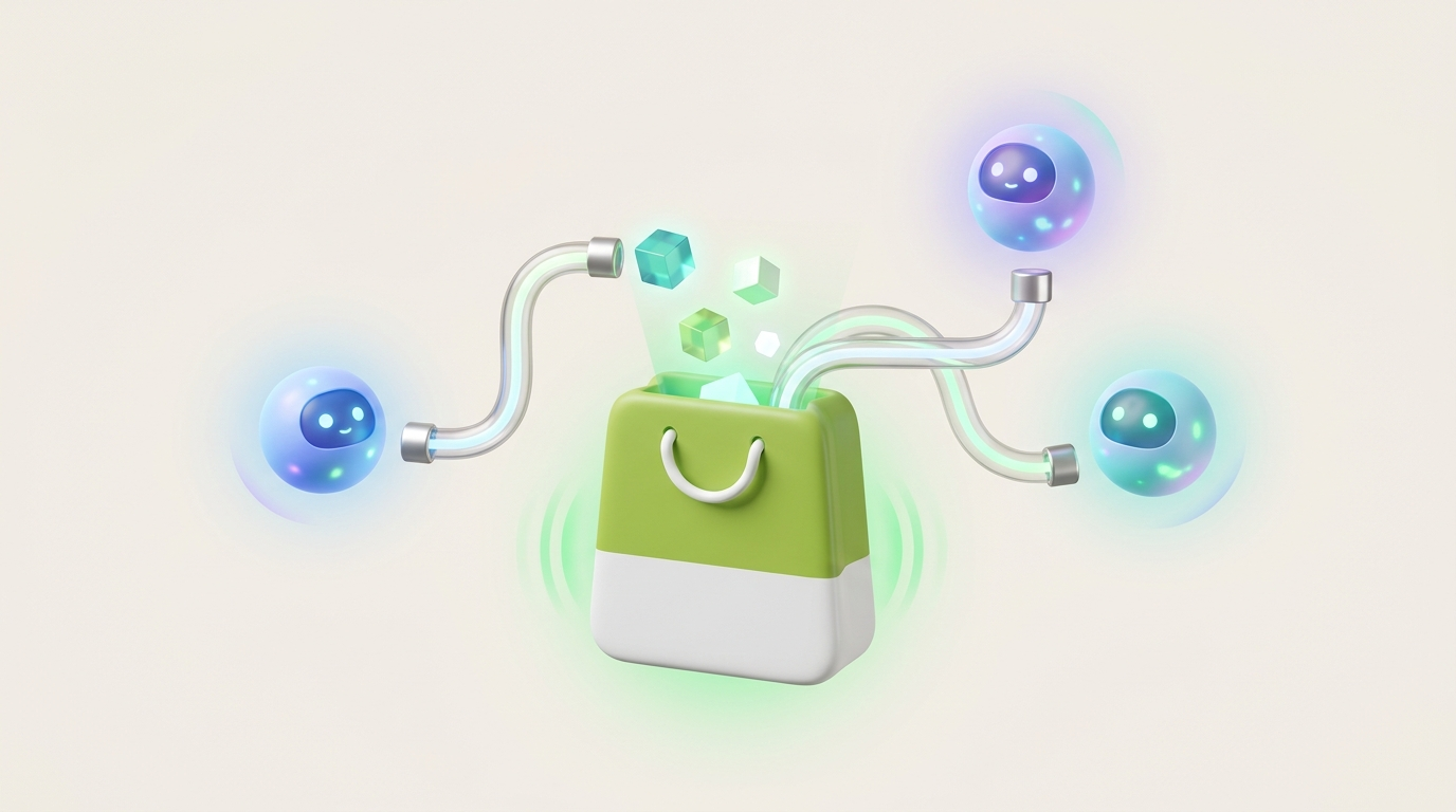 Shopify Catalog API sending structured product data to AI agents like ChatGPT, Google AI Mode and Microsoft Copilot