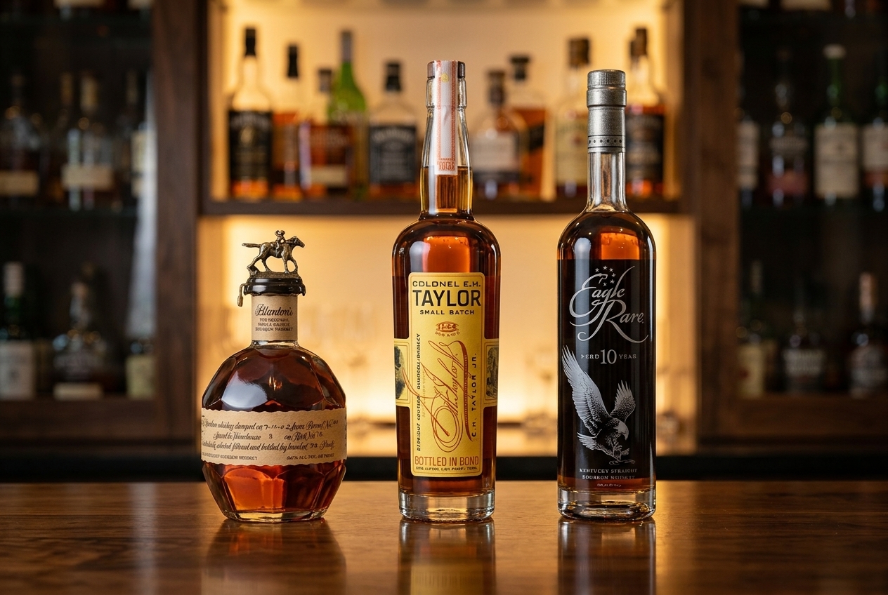 Blanton's, E.H. Taylor & Eagle Rare 3-Bottle Bundle