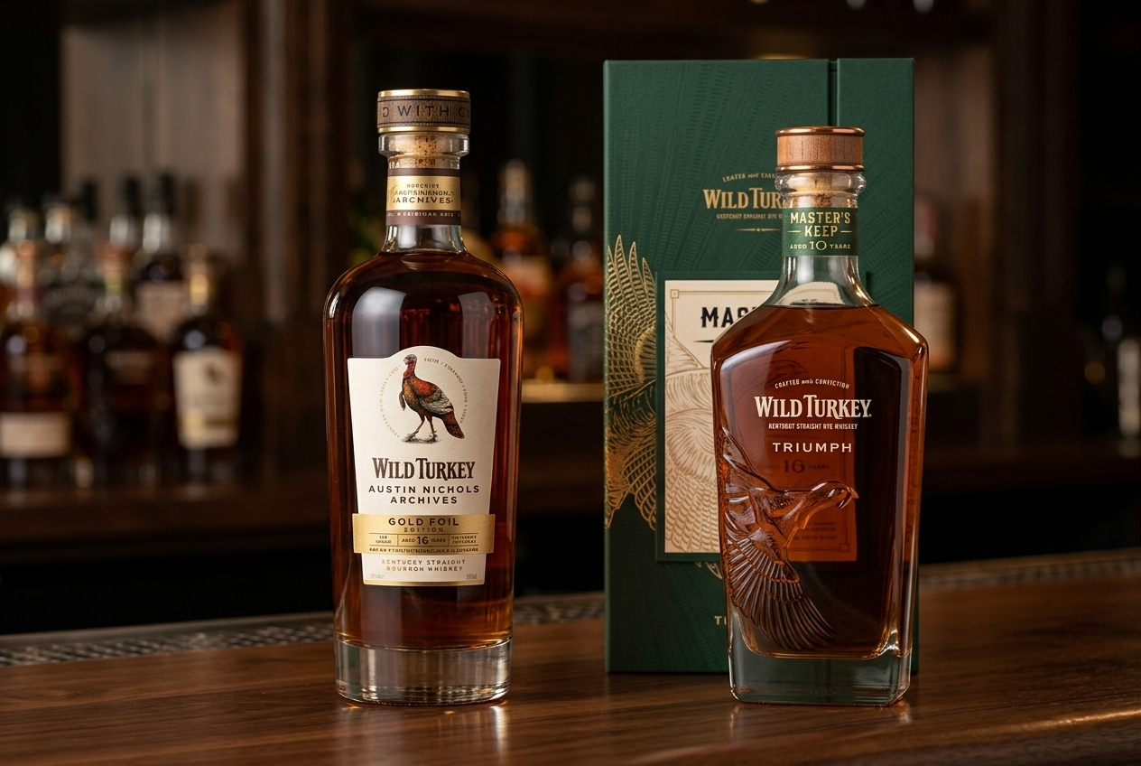 Wild Turkey Gold Foil Grail Collector Set