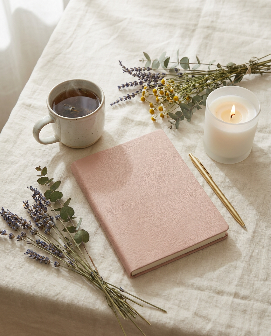 A calm self-care ritual
