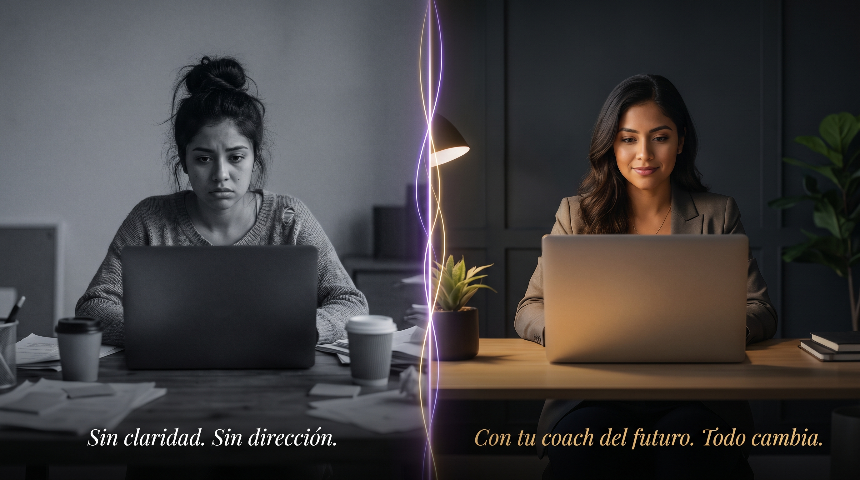 Antes y después — Tu Yo del Futuro Coach IA