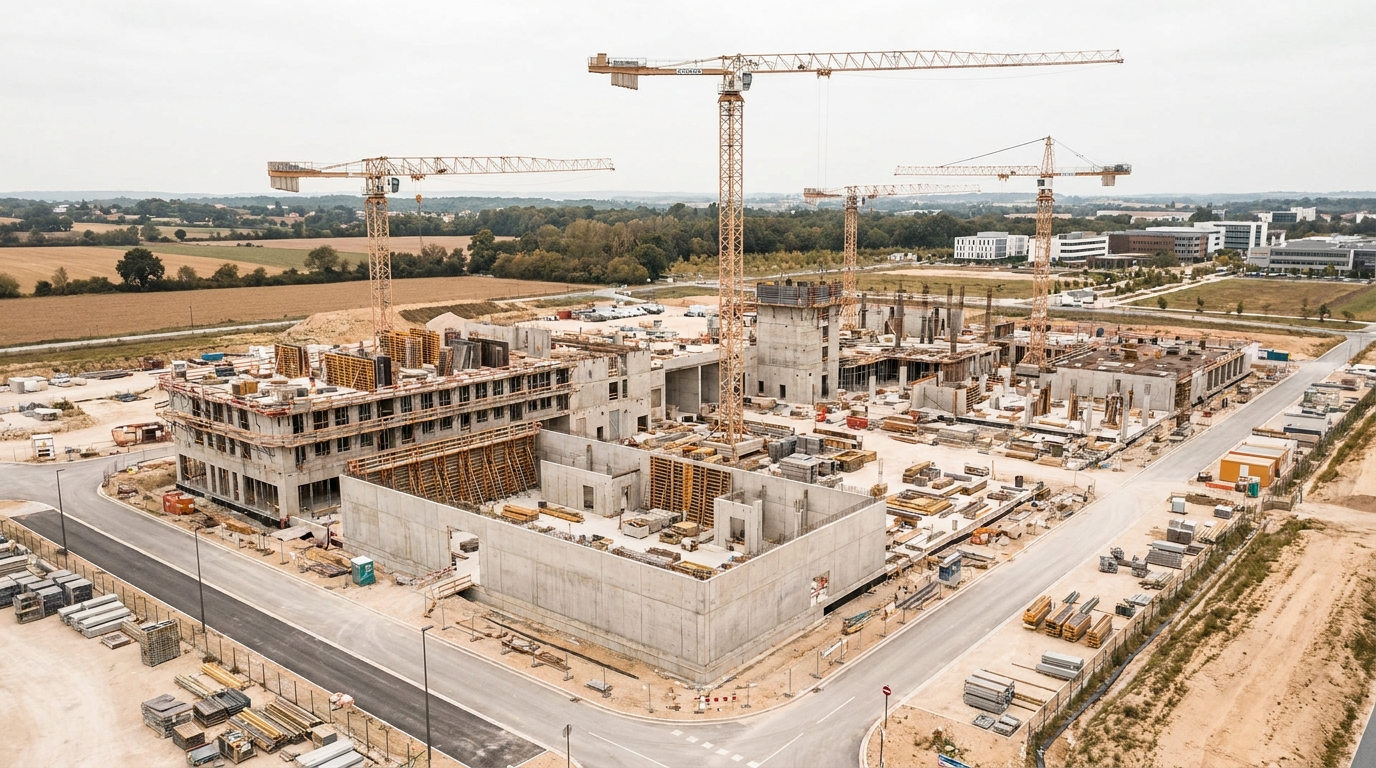 Chantier vu du ciel