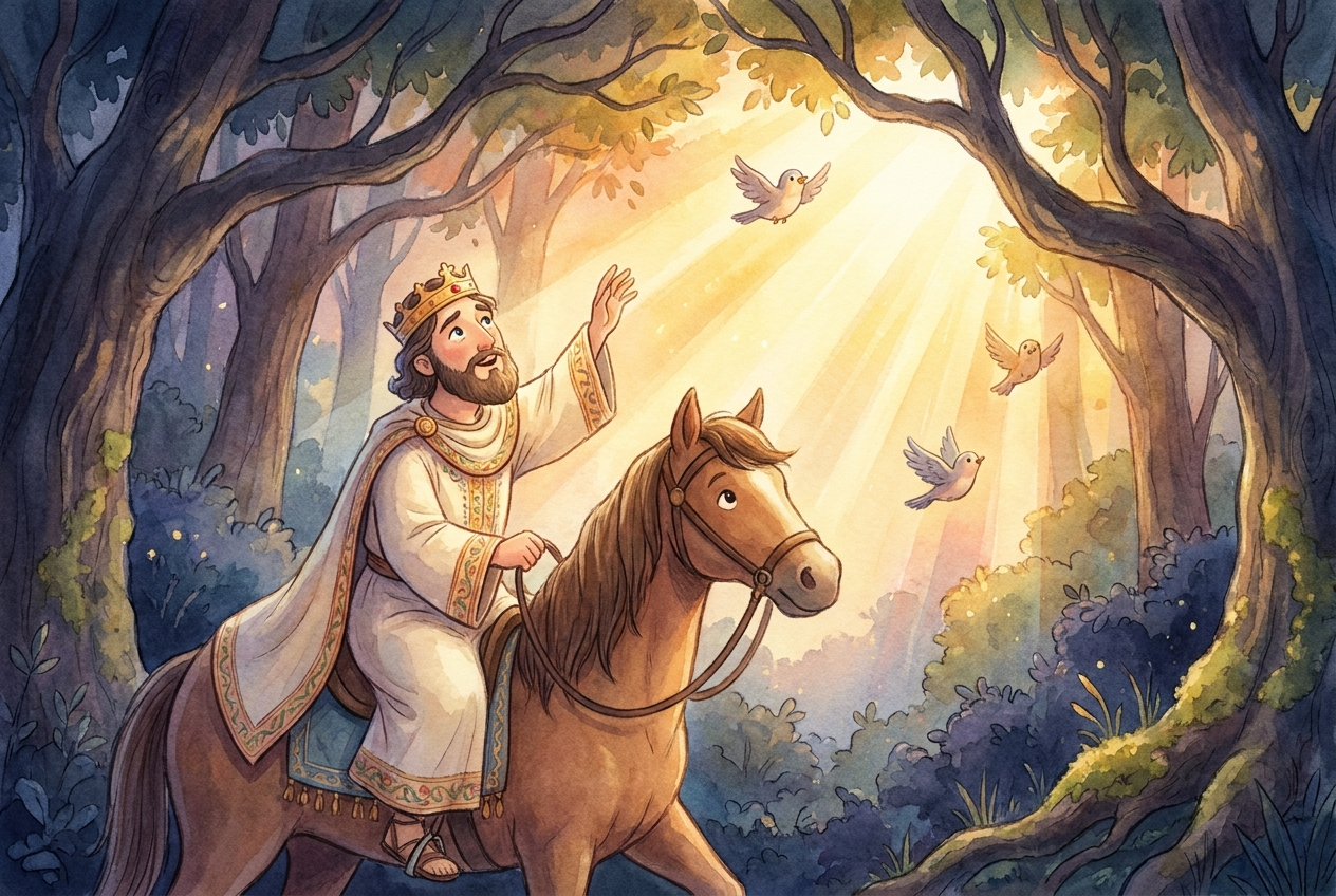 King Mirian called on the God of Nina, and the light came rushing back.