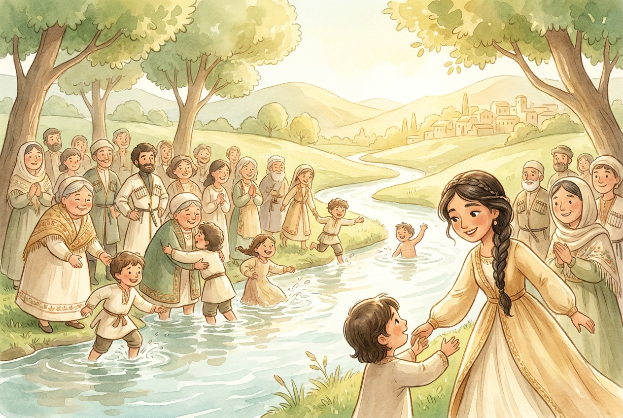 From every corner of the land, the people of Georgia came to be baptized.