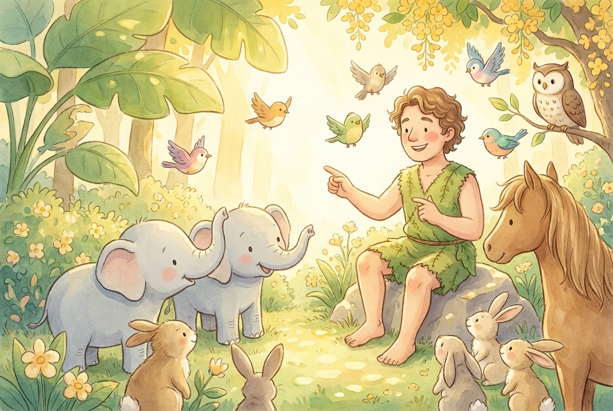 Adam gave a name to every animal God had made.