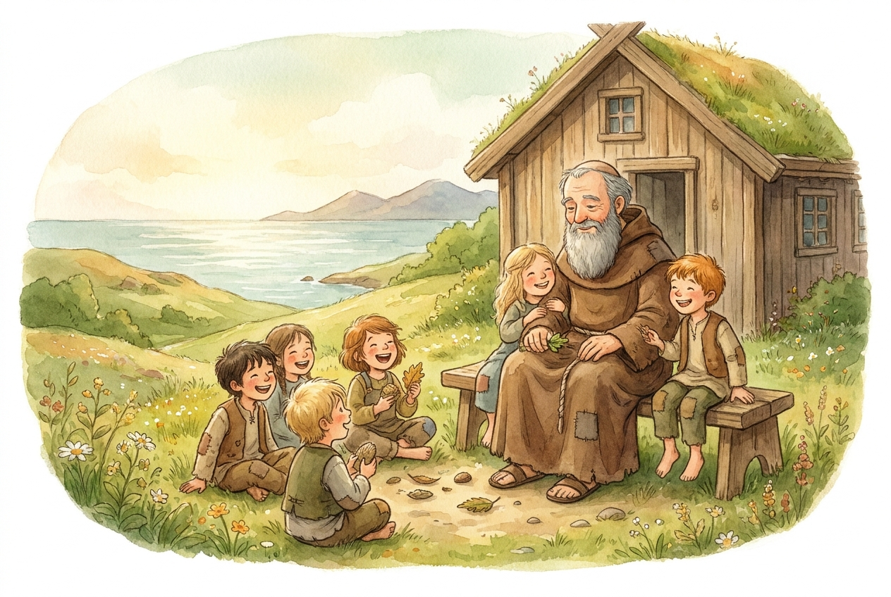 Father Herman cared for orphan children and taught them about God.