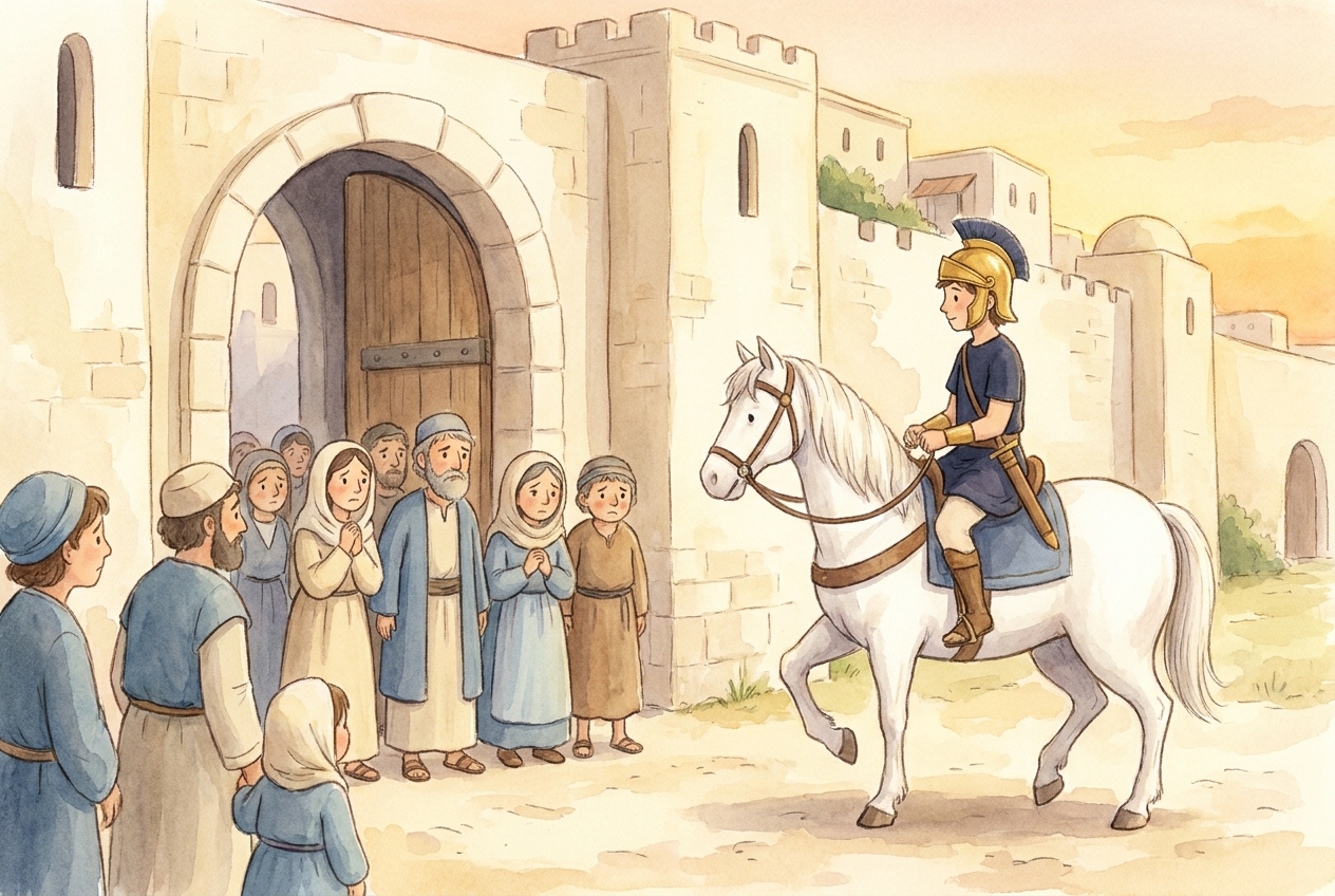George came to a city filled with fear because of a terrible dragon.
