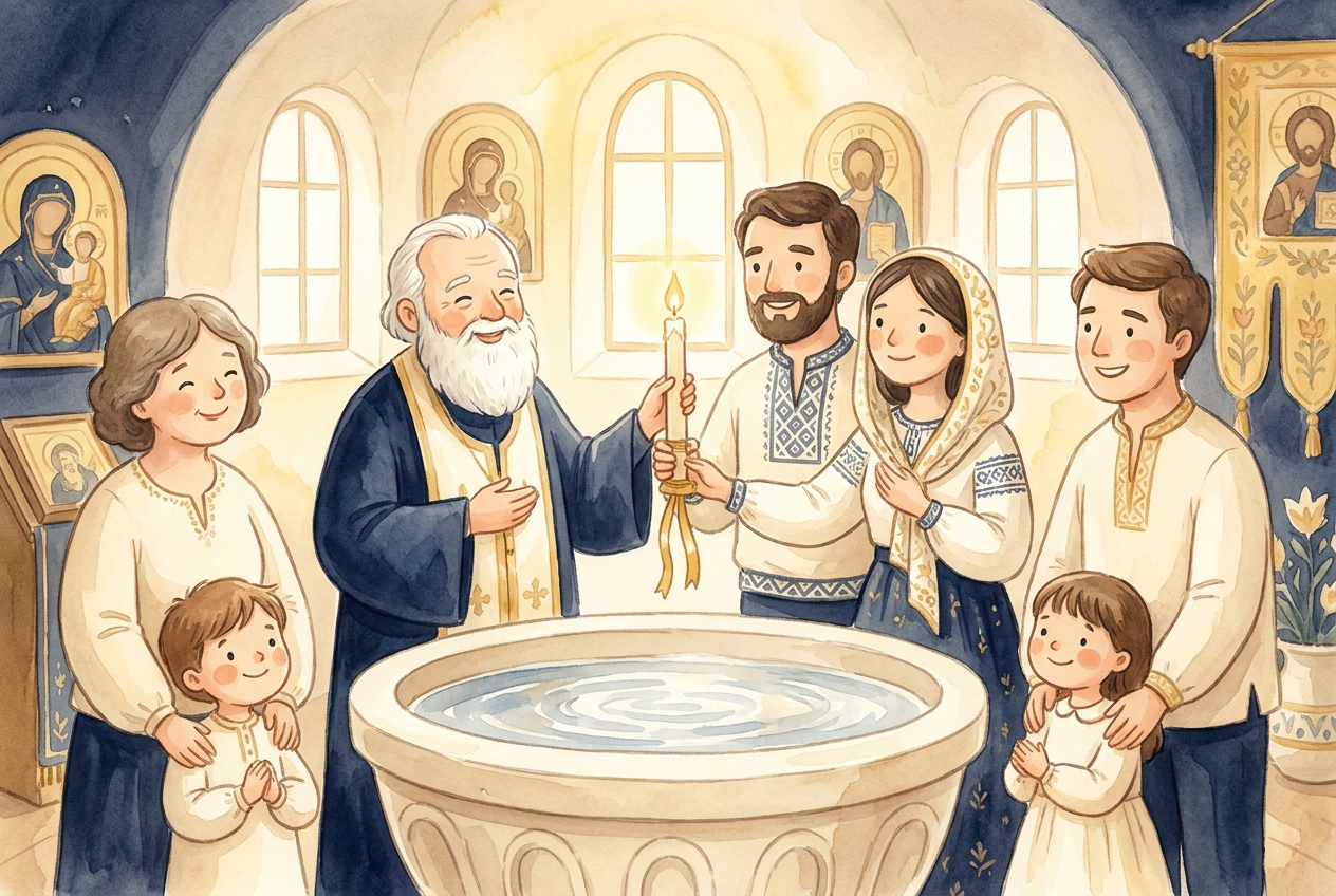 Baptism is the happy day we become part of God's family.