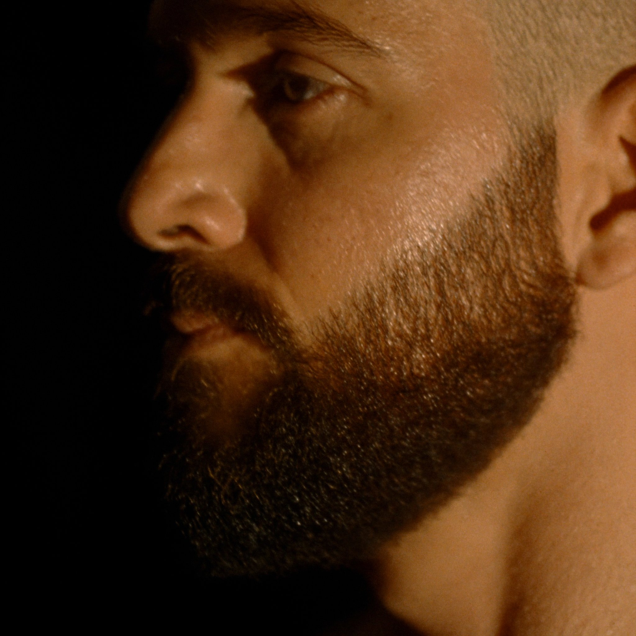 Sal's work — a sculpted beard with a crisp razor line-up