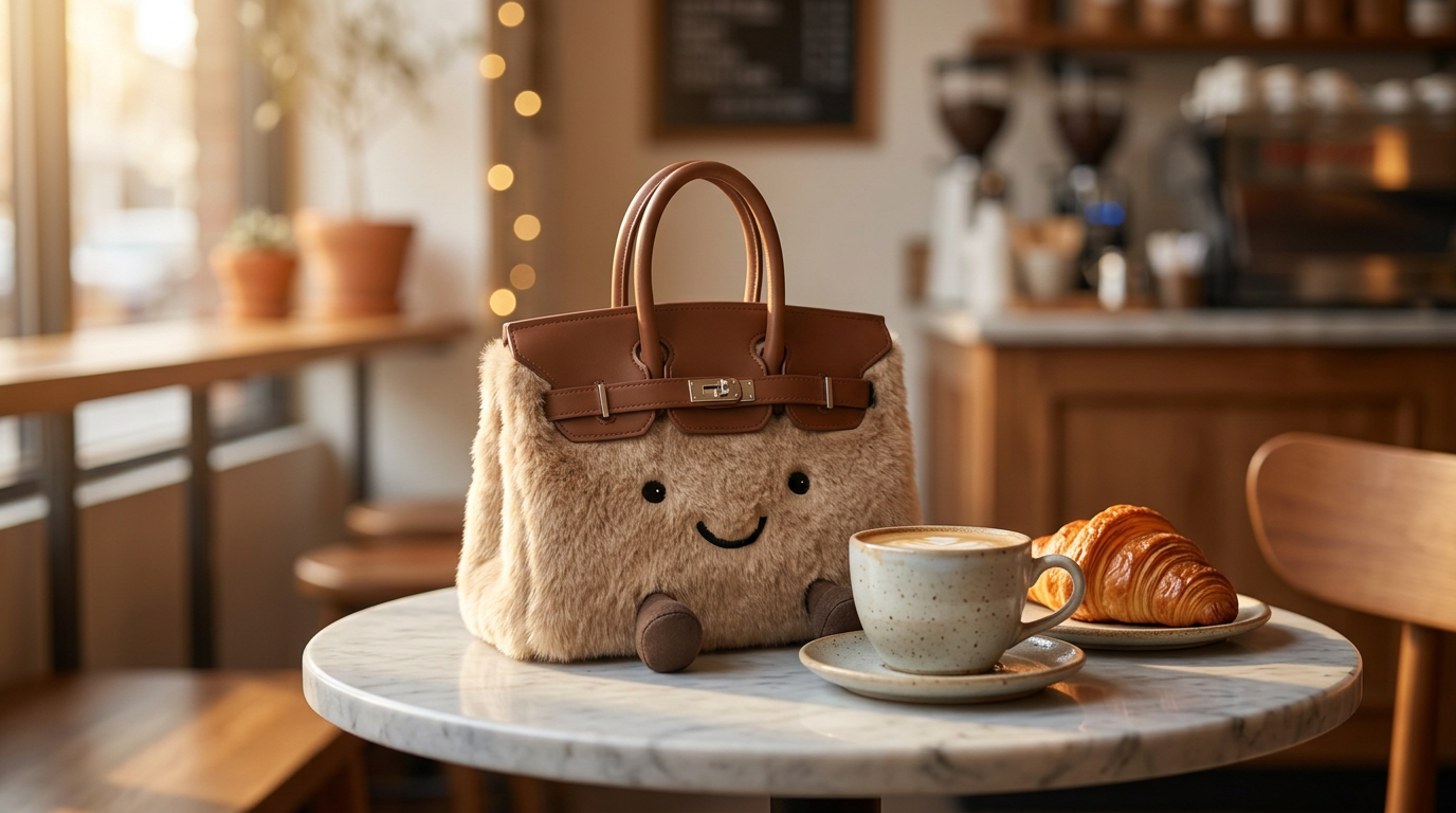 KIBOO Cloud Tote at a coffee shop