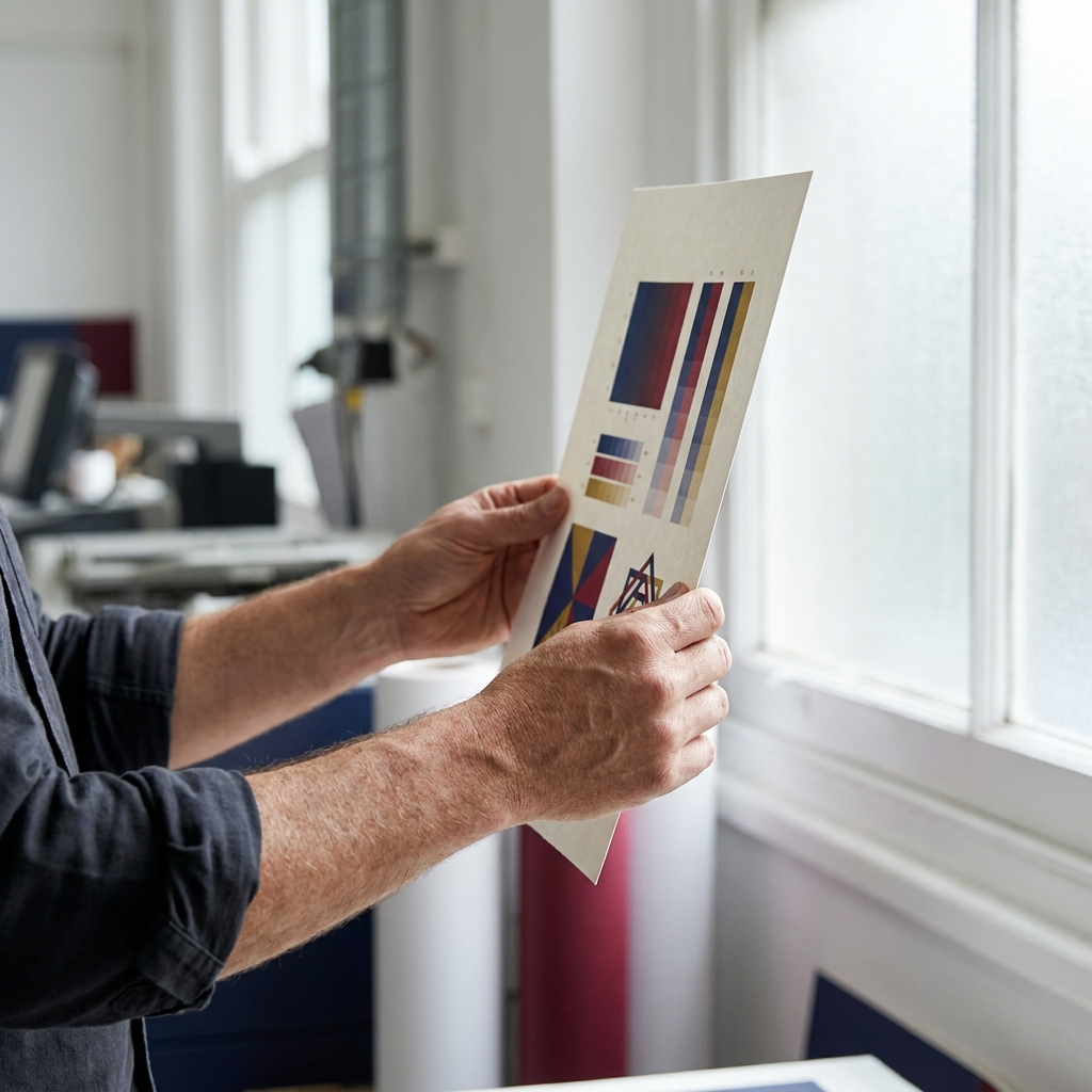 Checking a freshly printed page