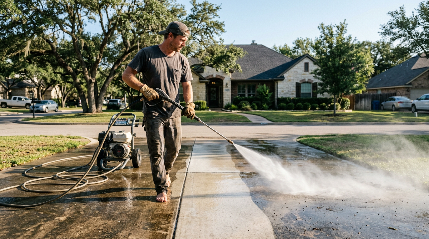hire a pressure washing crew in Austin