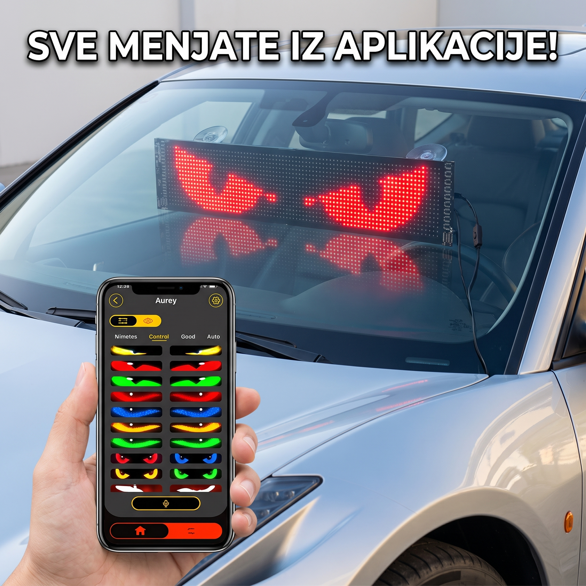 Sve menjate iz aplikacije - DEVIL EYES LED displej