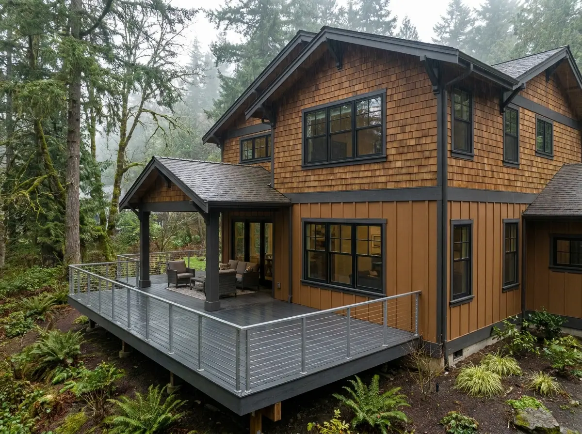 Covered patio and exterior trim concept