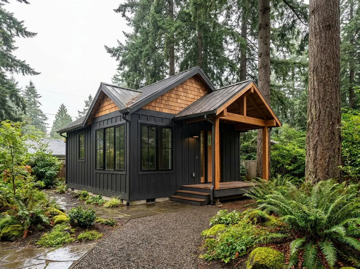 Home addition with covered porch concept