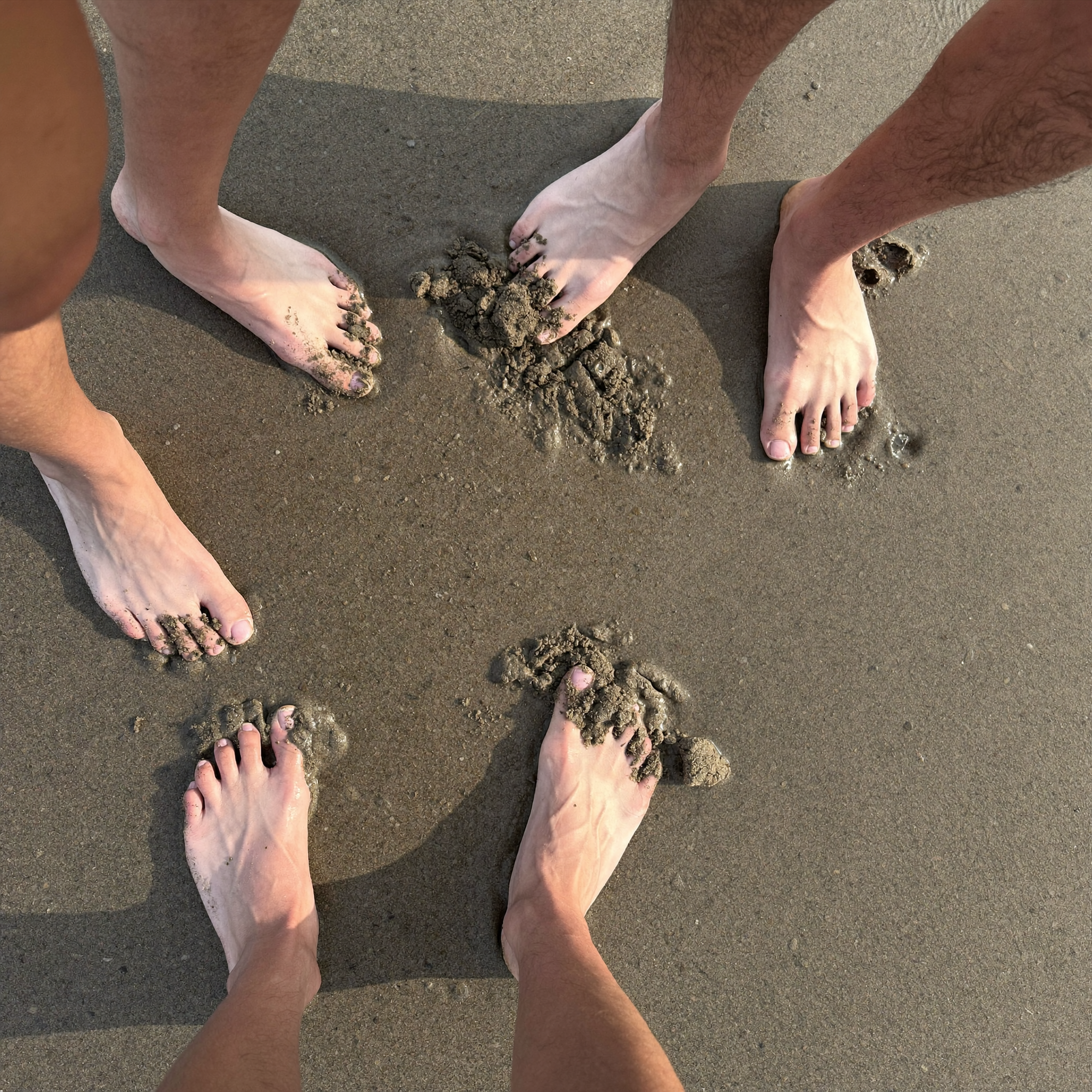Orteils libres dans le sable