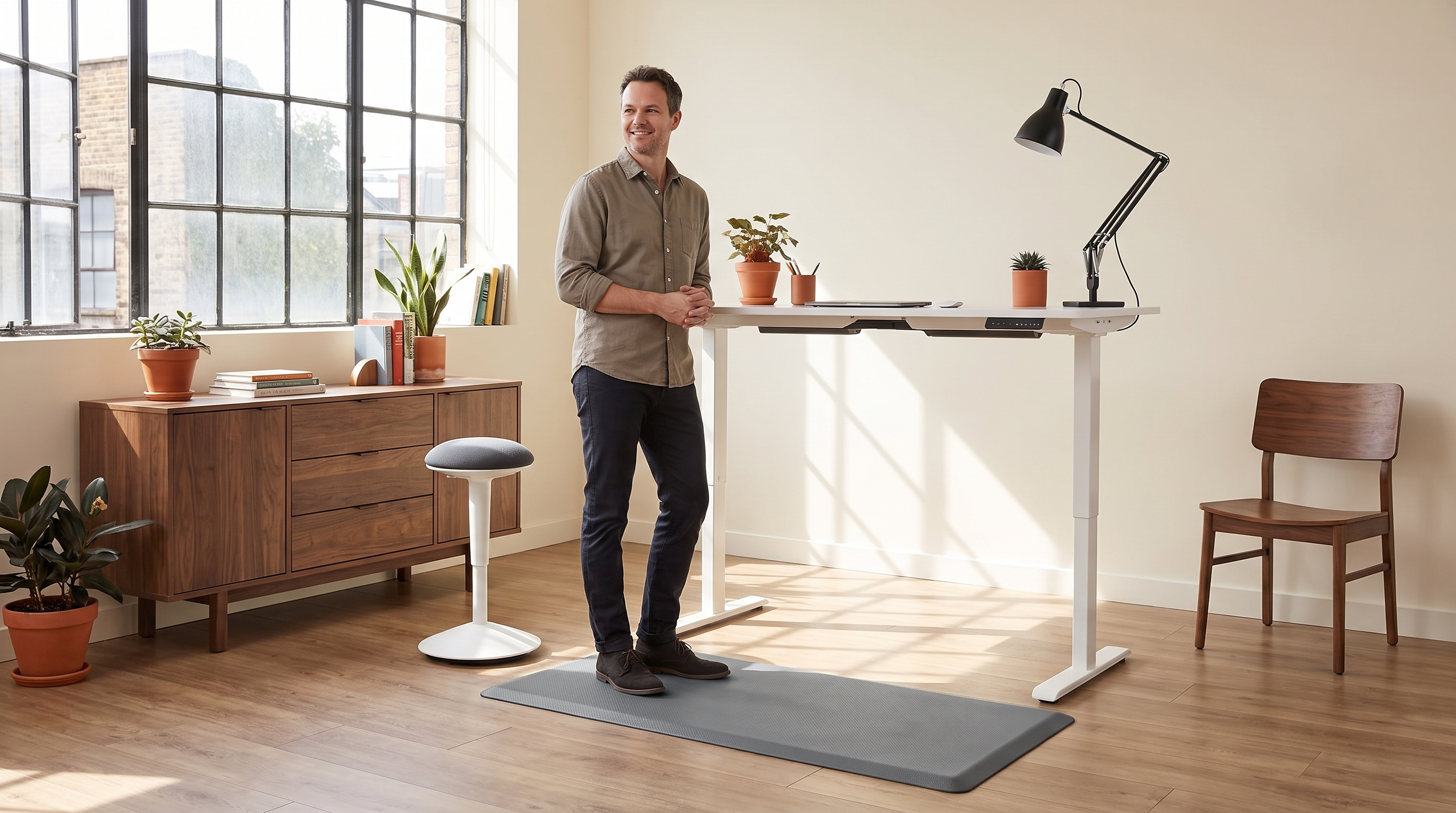 Journee confortable avec le tapis Deskzen
