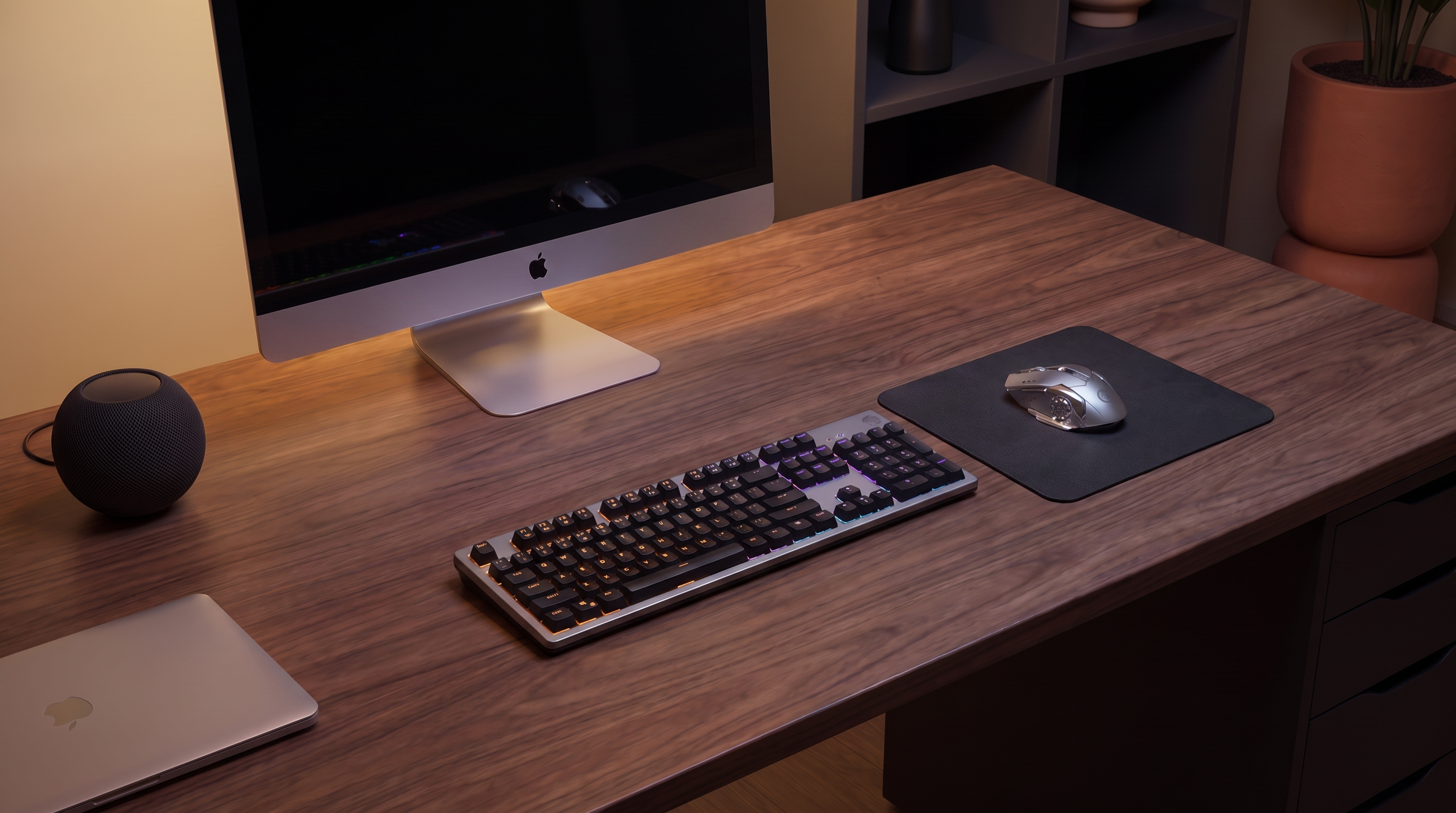 Tapis de bureau basique sans eclairage