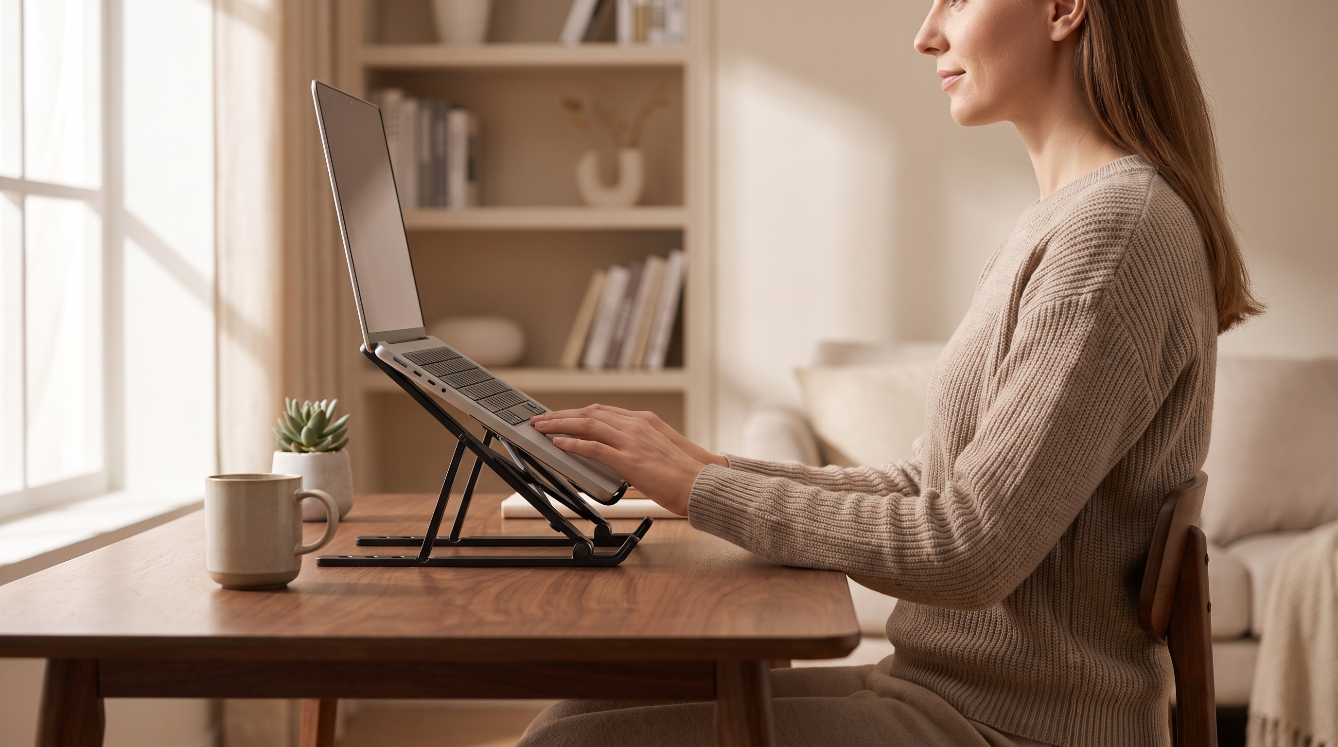 Support PC pliable DeskZen en usage