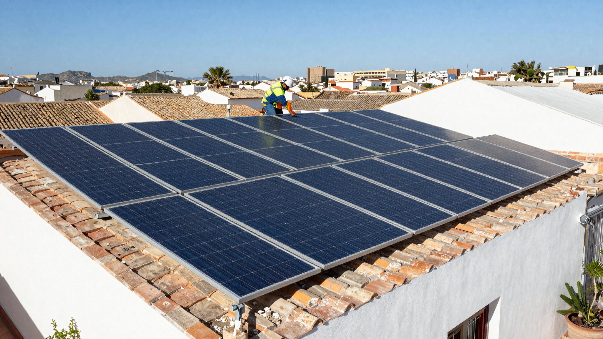 Campo de placas solares