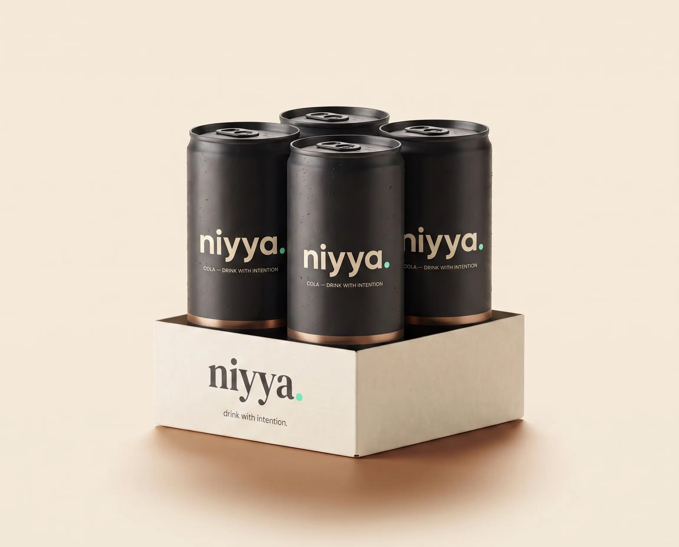 niyya cola four-pack in cream carrier