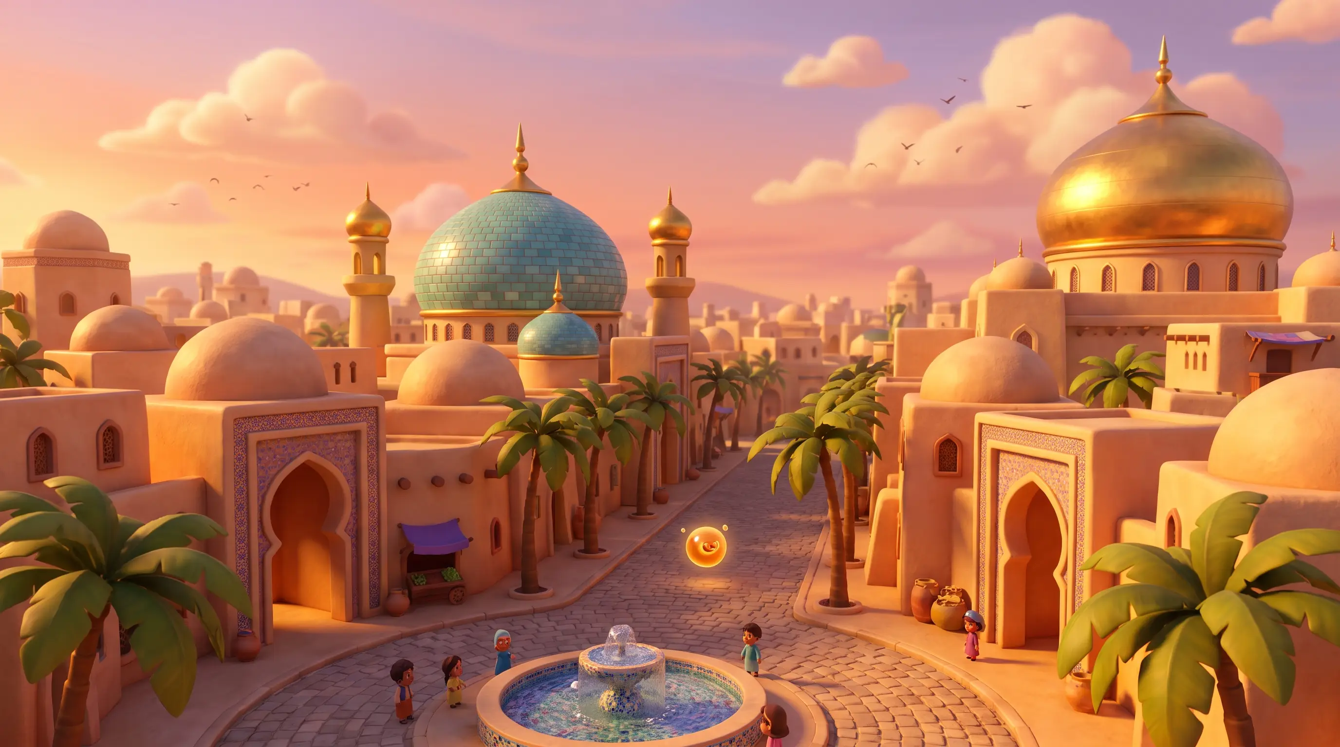 The City of Peace at golden hour