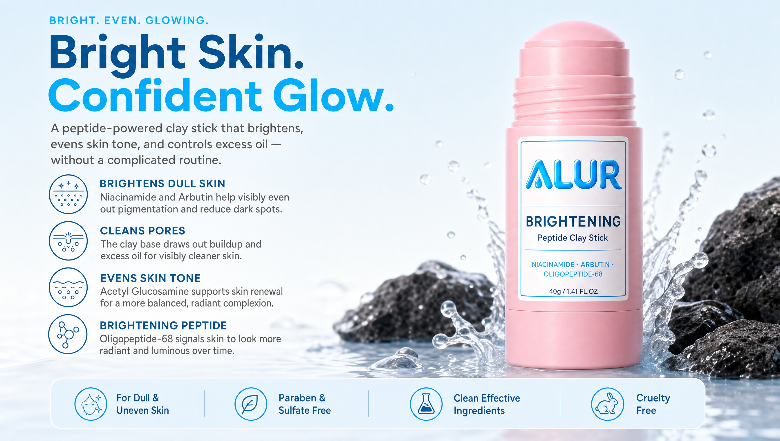 ALUR Brightening Peptide Clay Stick