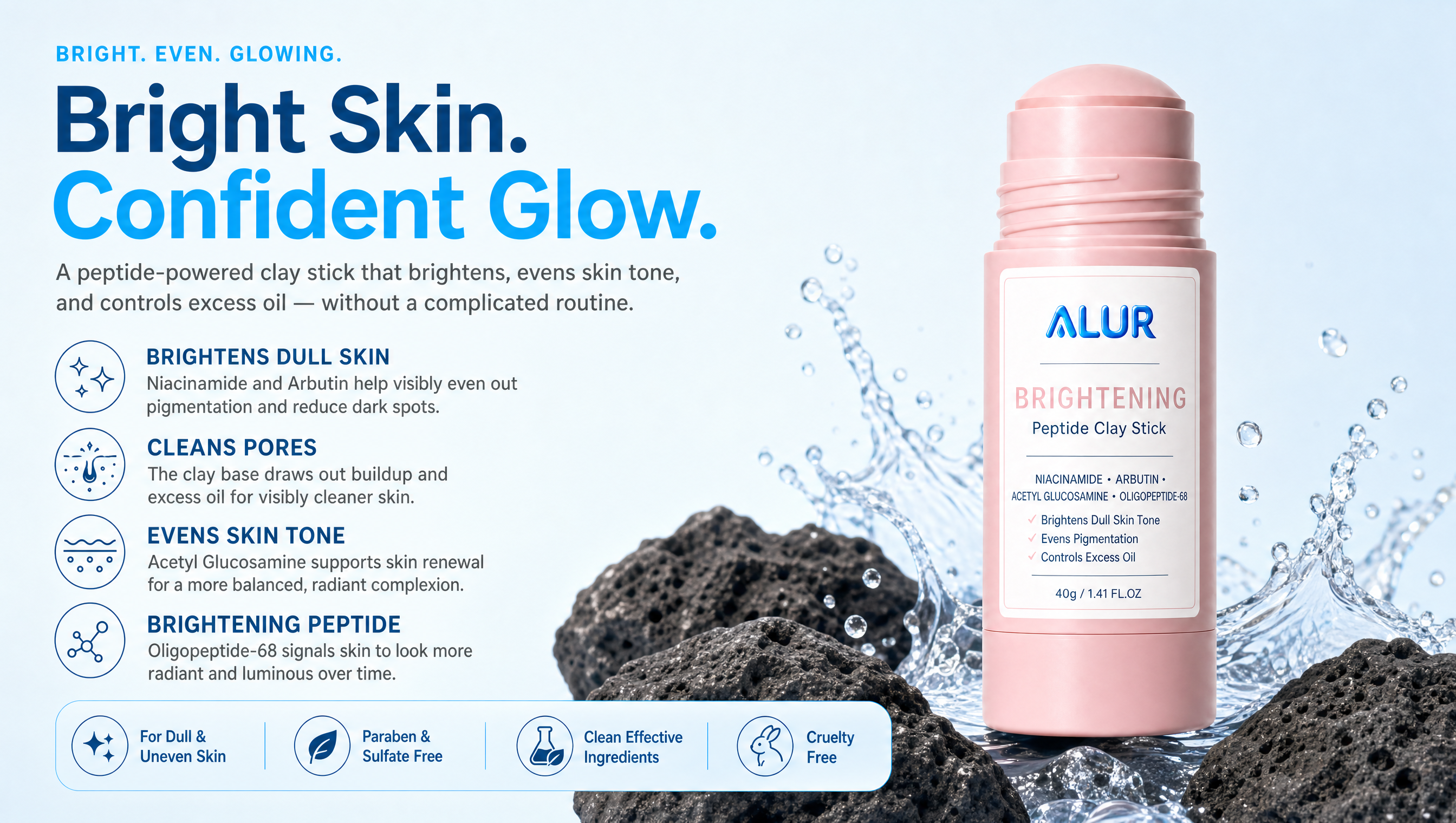 ALUR Brightening Peptide Clay Stick