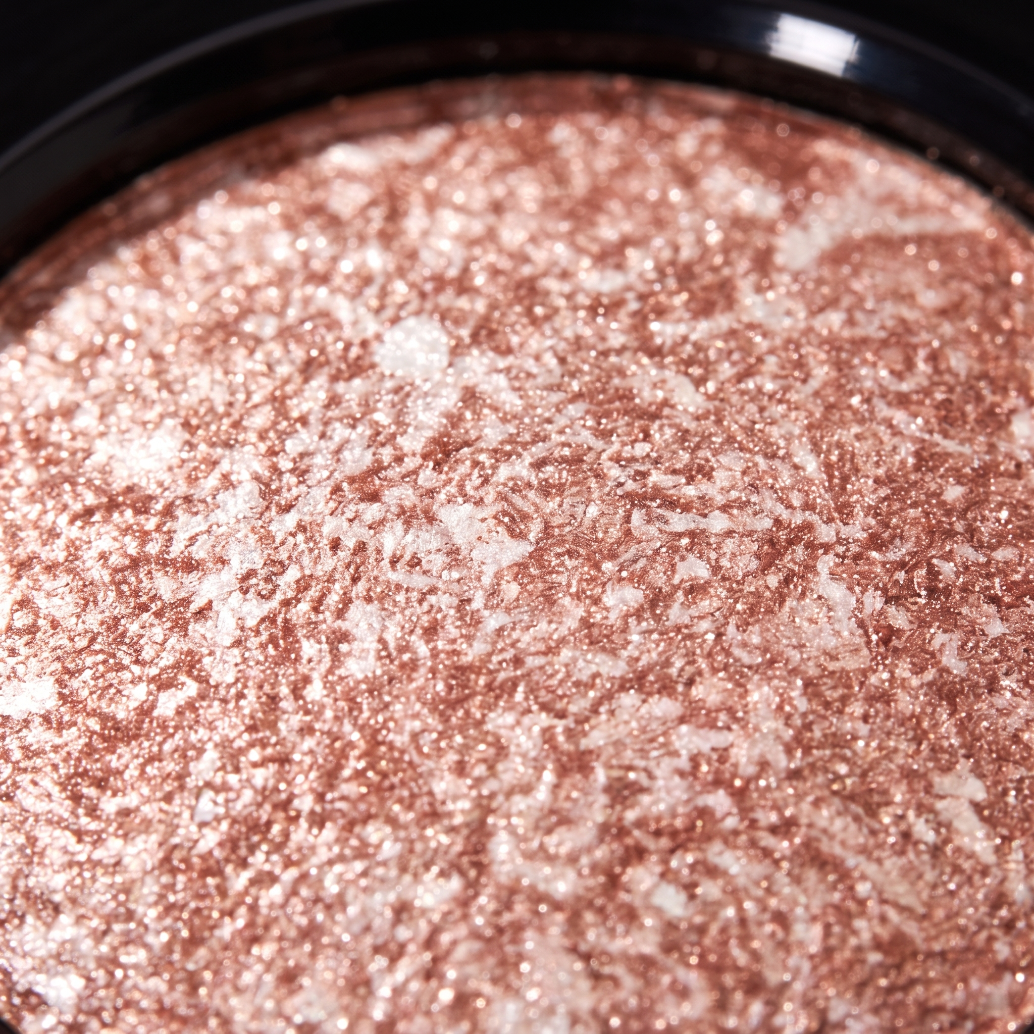 Macro close-up of ChromaTap pressed pigment texture