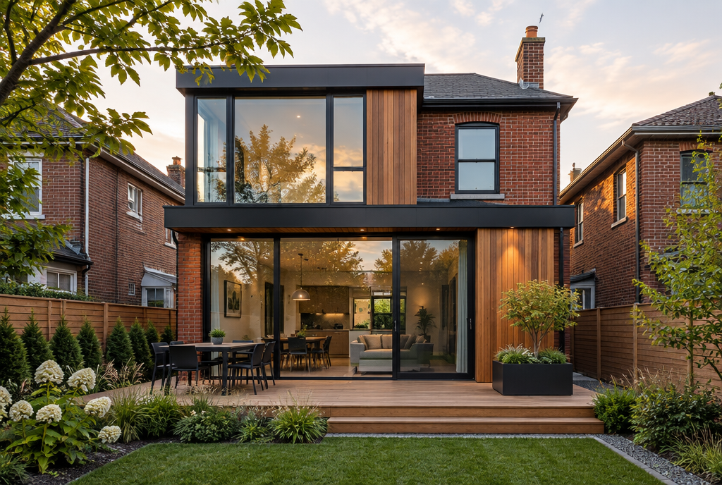 Completed home addition in Toronto