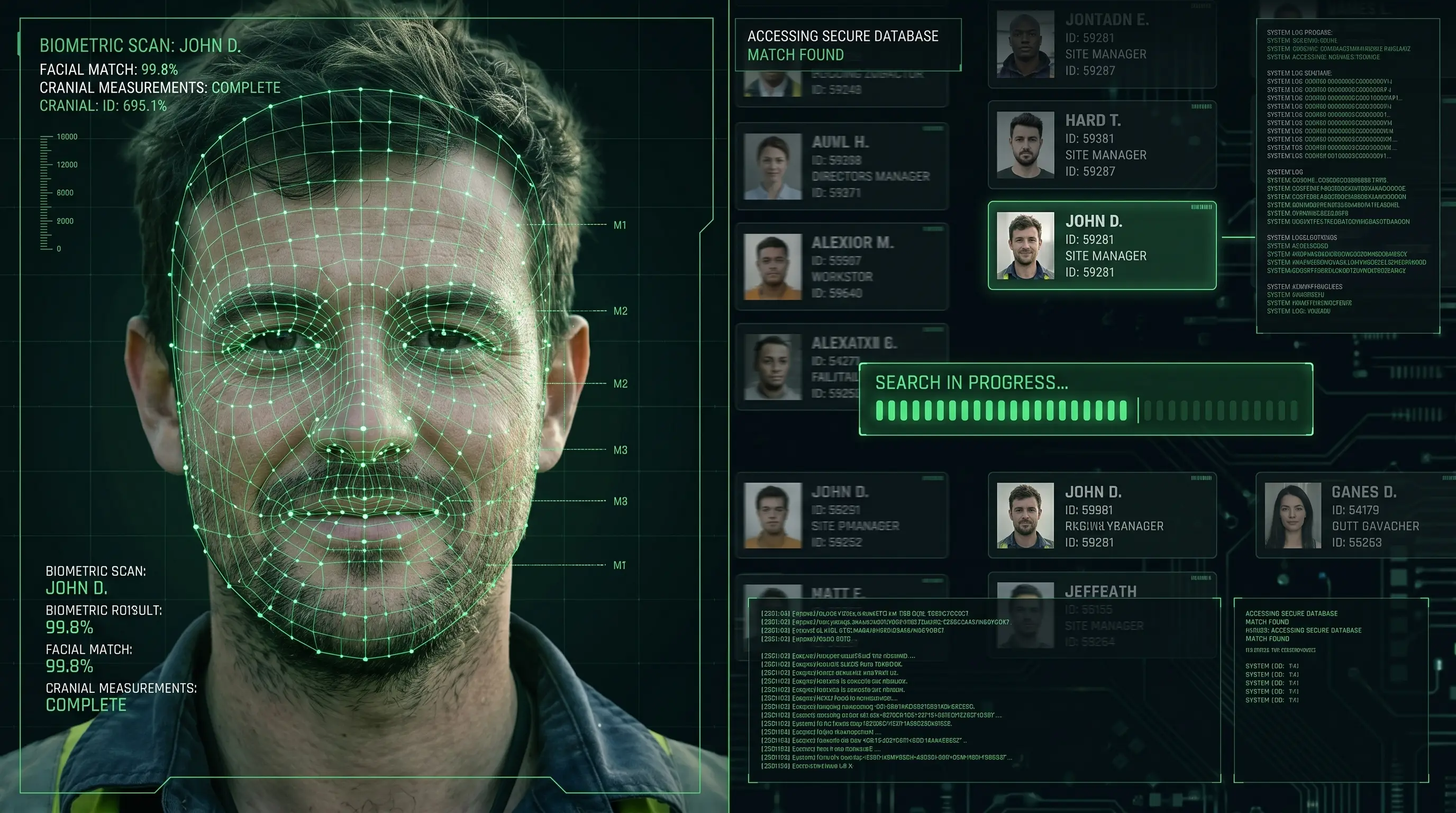 Konzept-Visualisierung eines automatisierten Identitätsabgleichs