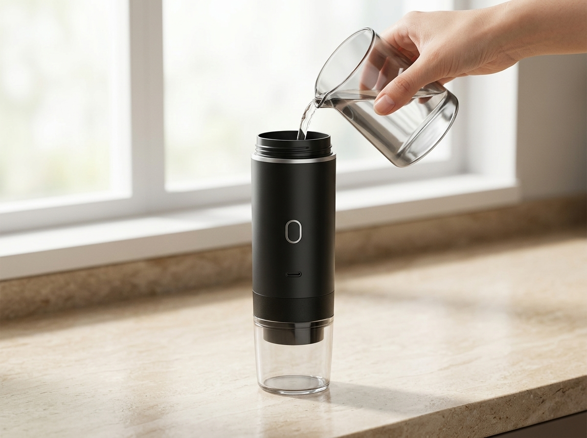 Adding water to RoveShot