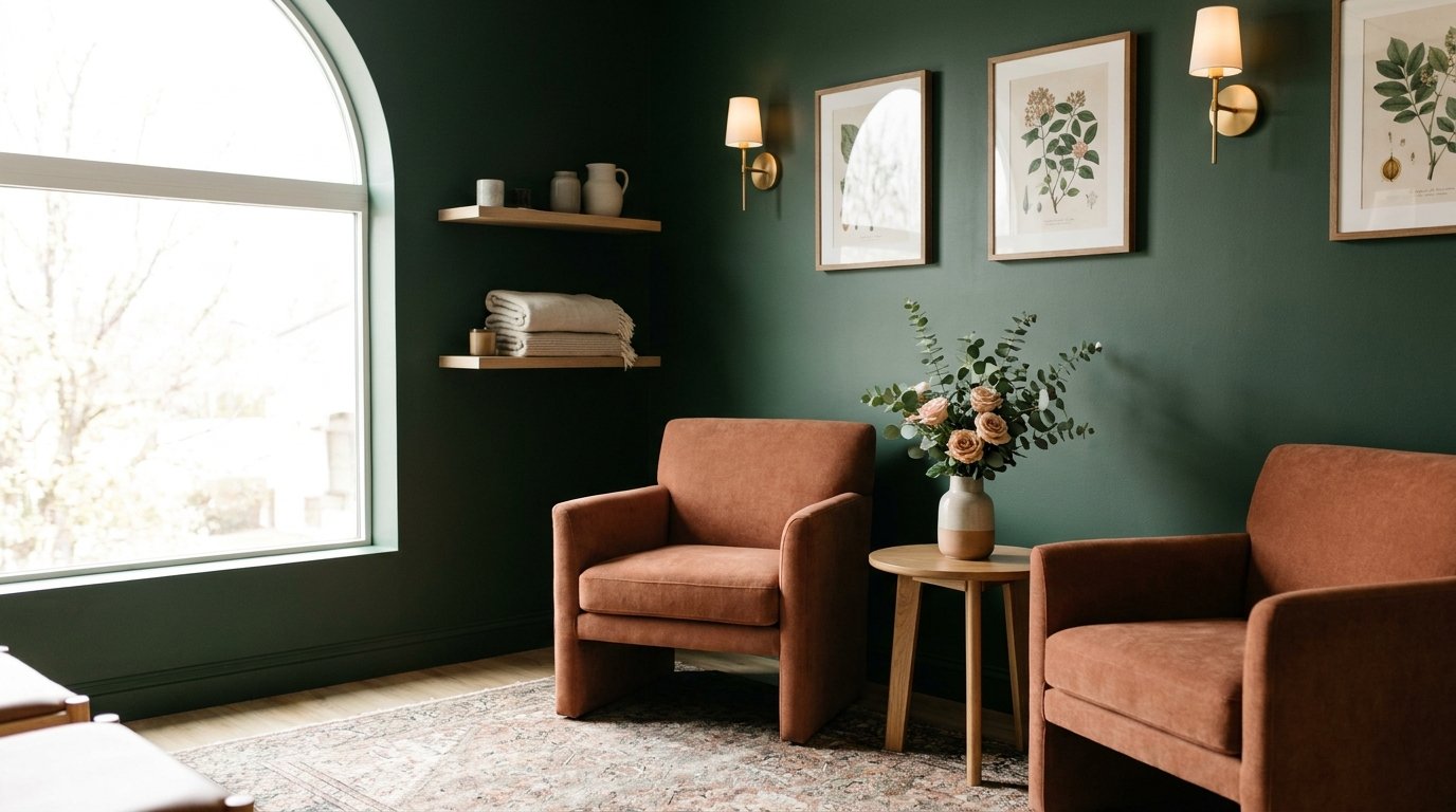 Calm clinic interior