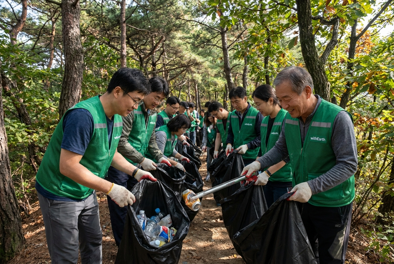 산림 등산로 정화 활동